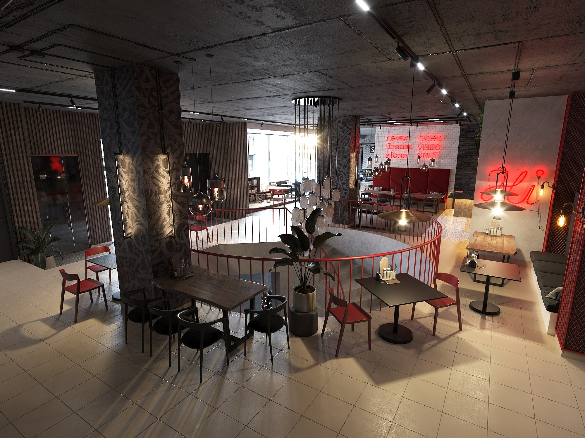 Фастфуд-кафе. БК студия дизайна интерьера