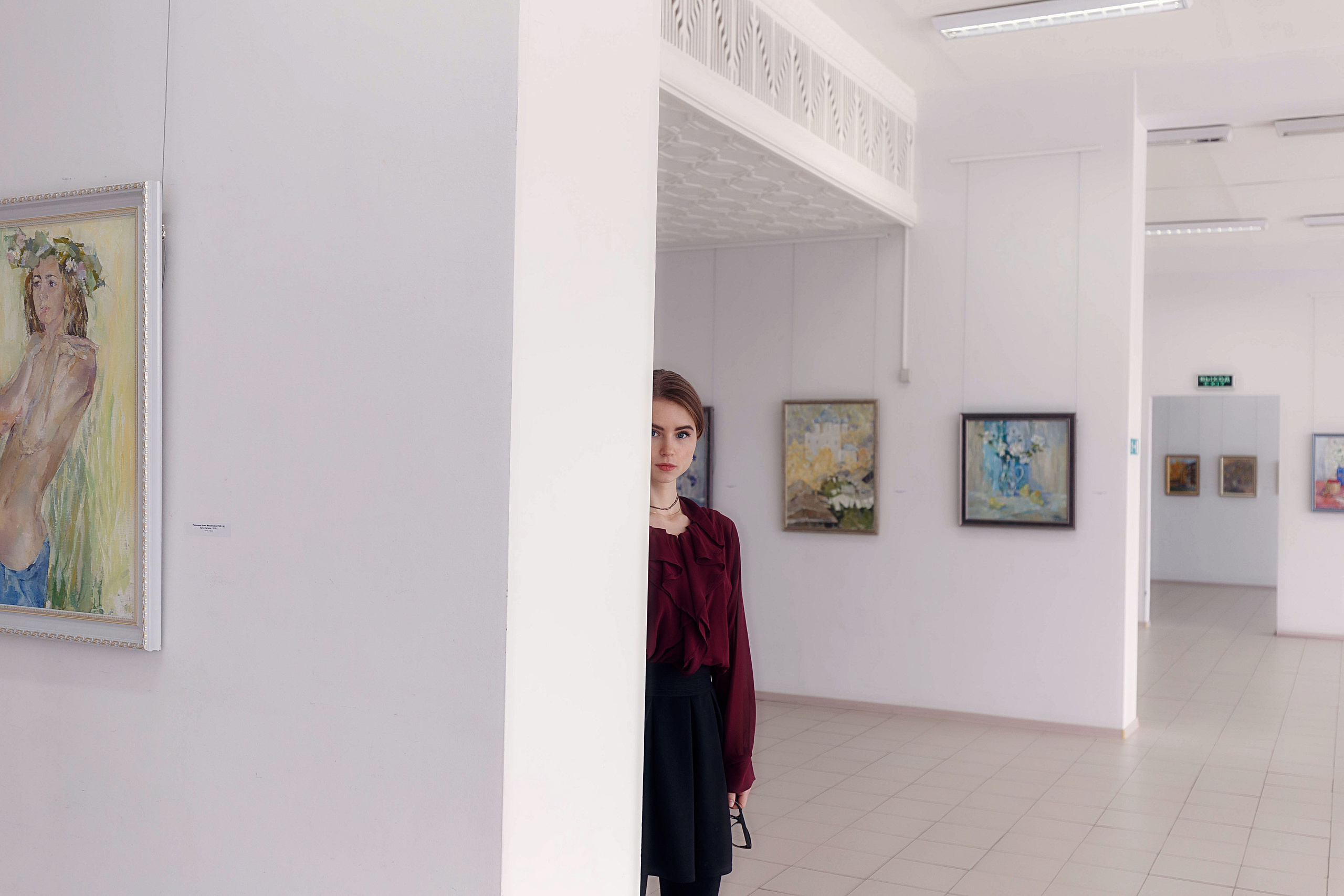 Фотосессия с Машей в Чувашском художественном музее. Портретный и репортажный фотограф в Чебоксарах Андриян Чаркин