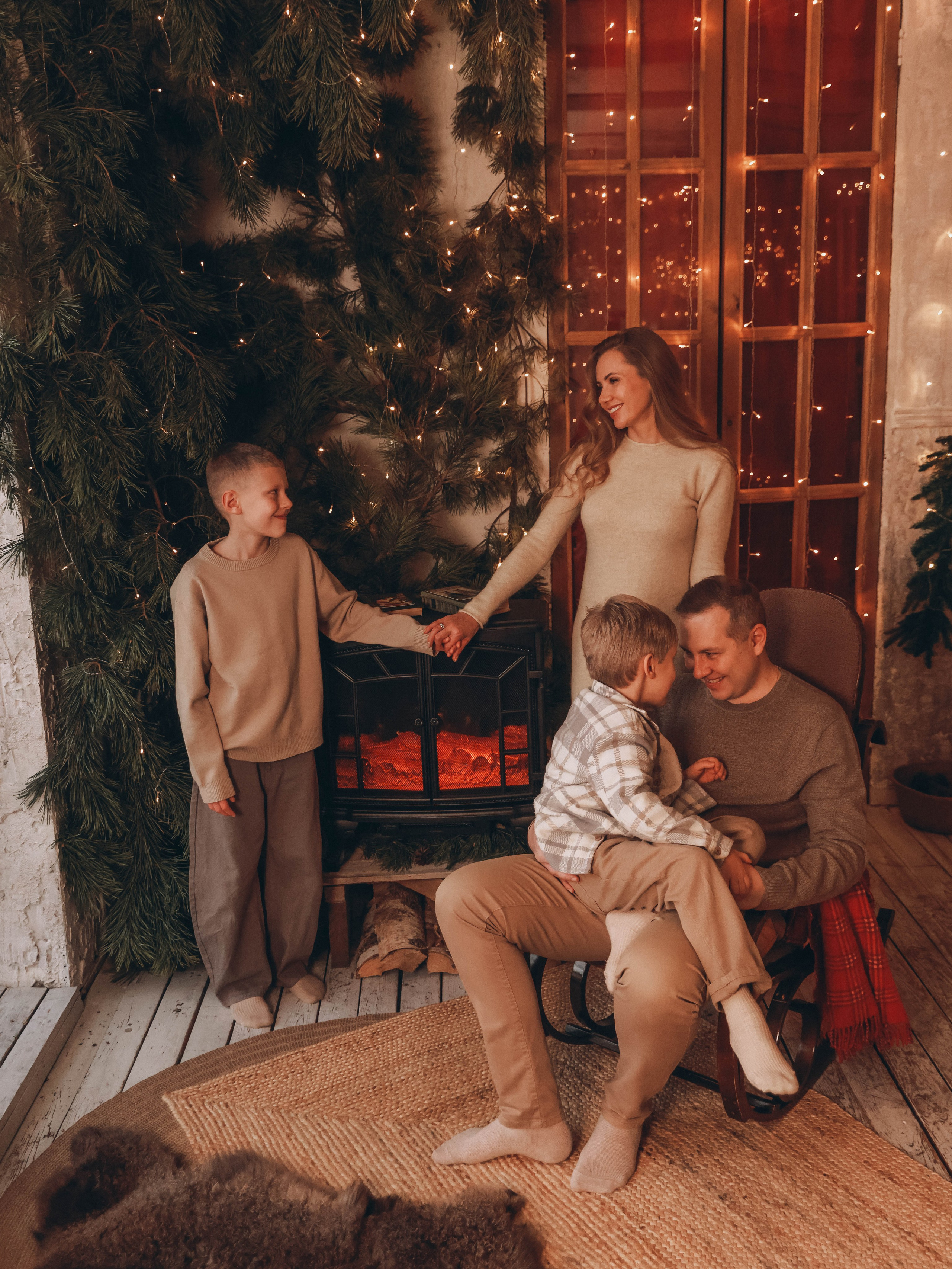 Вечерная семейная новогодняя. Мультифотограф Динара Ахмедзянова