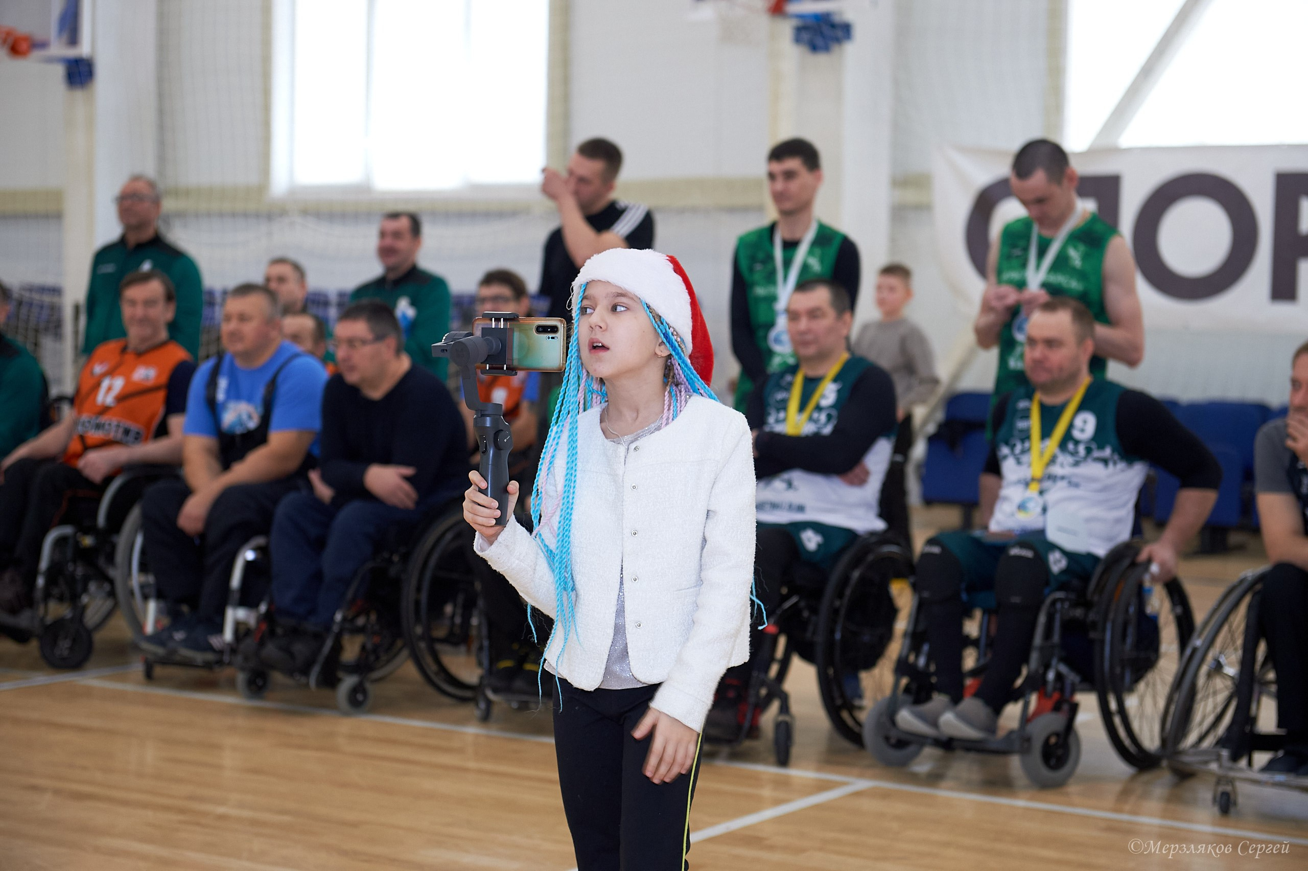 X традиционный Рождественский турнир по баскетболу на колясках. Ижевск. Спортивный репортажный фотограф в Ижевске Сергей Мерзляков