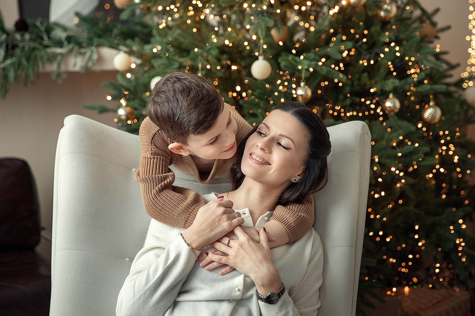 Новогоднее тепло семьи. Фотограф Самара Александр Солнечный