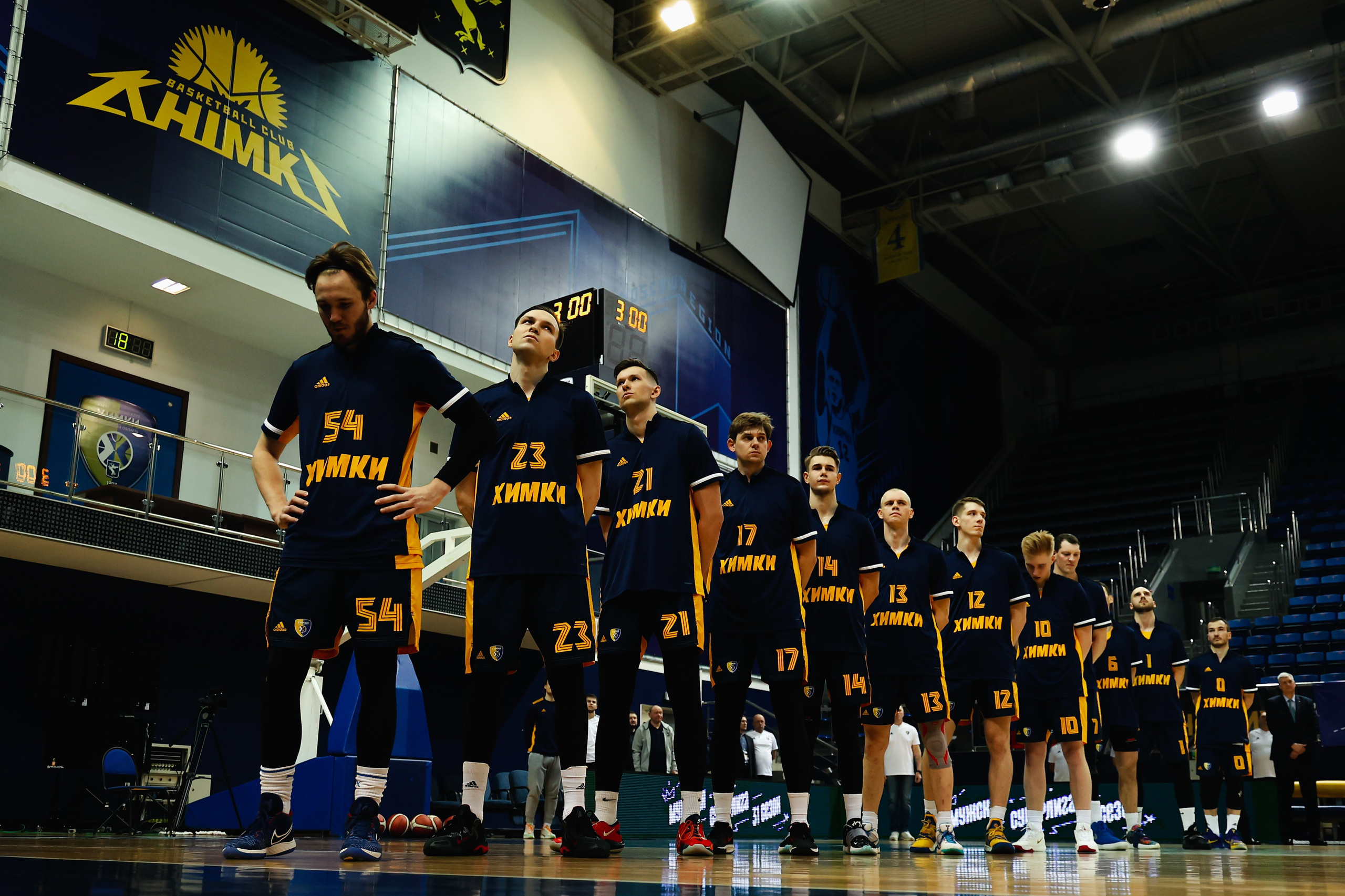 Спортивный фотограф Сергей Иванов — построение команды по баскетболу