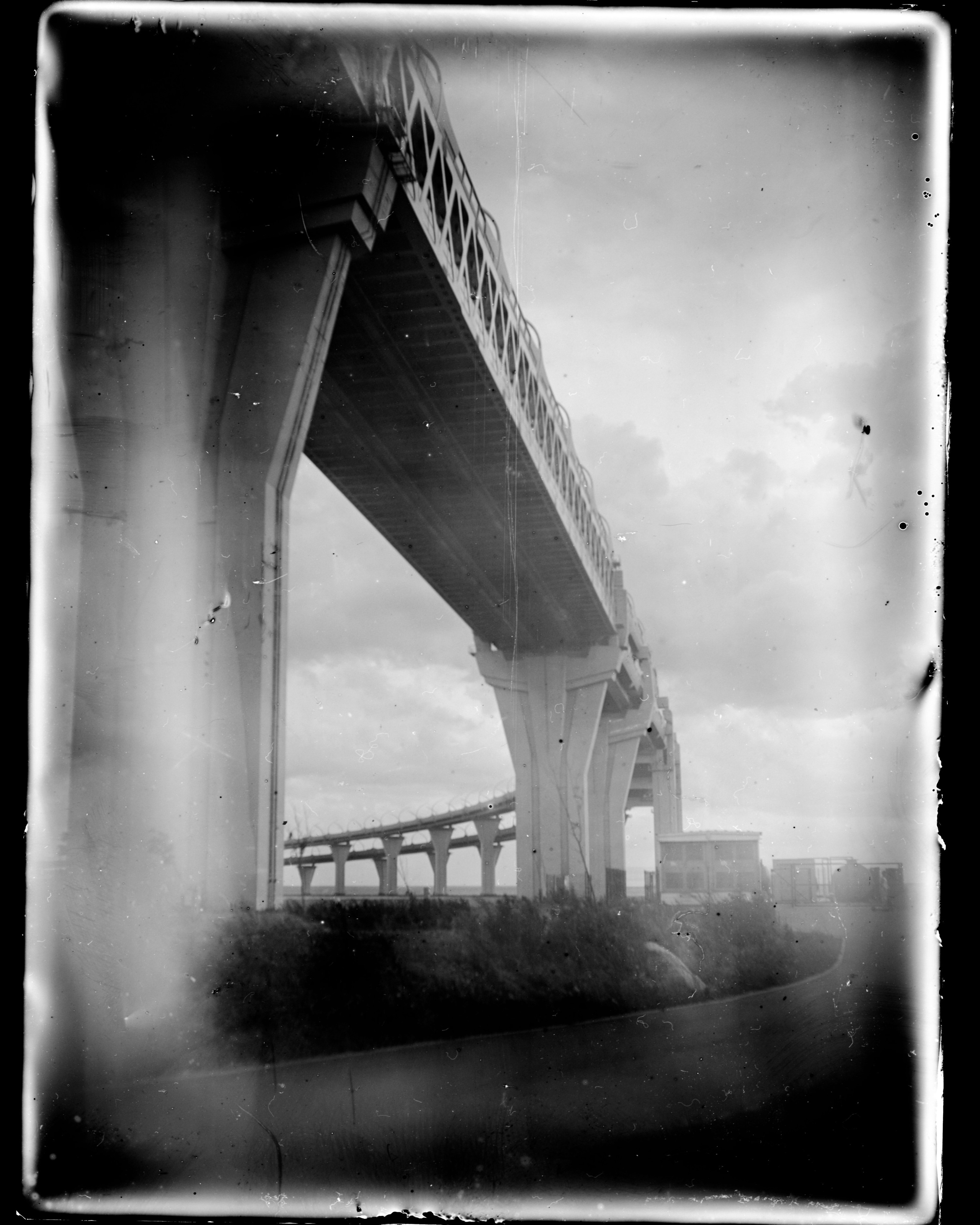 Glass plates. Darkroom aesthetics