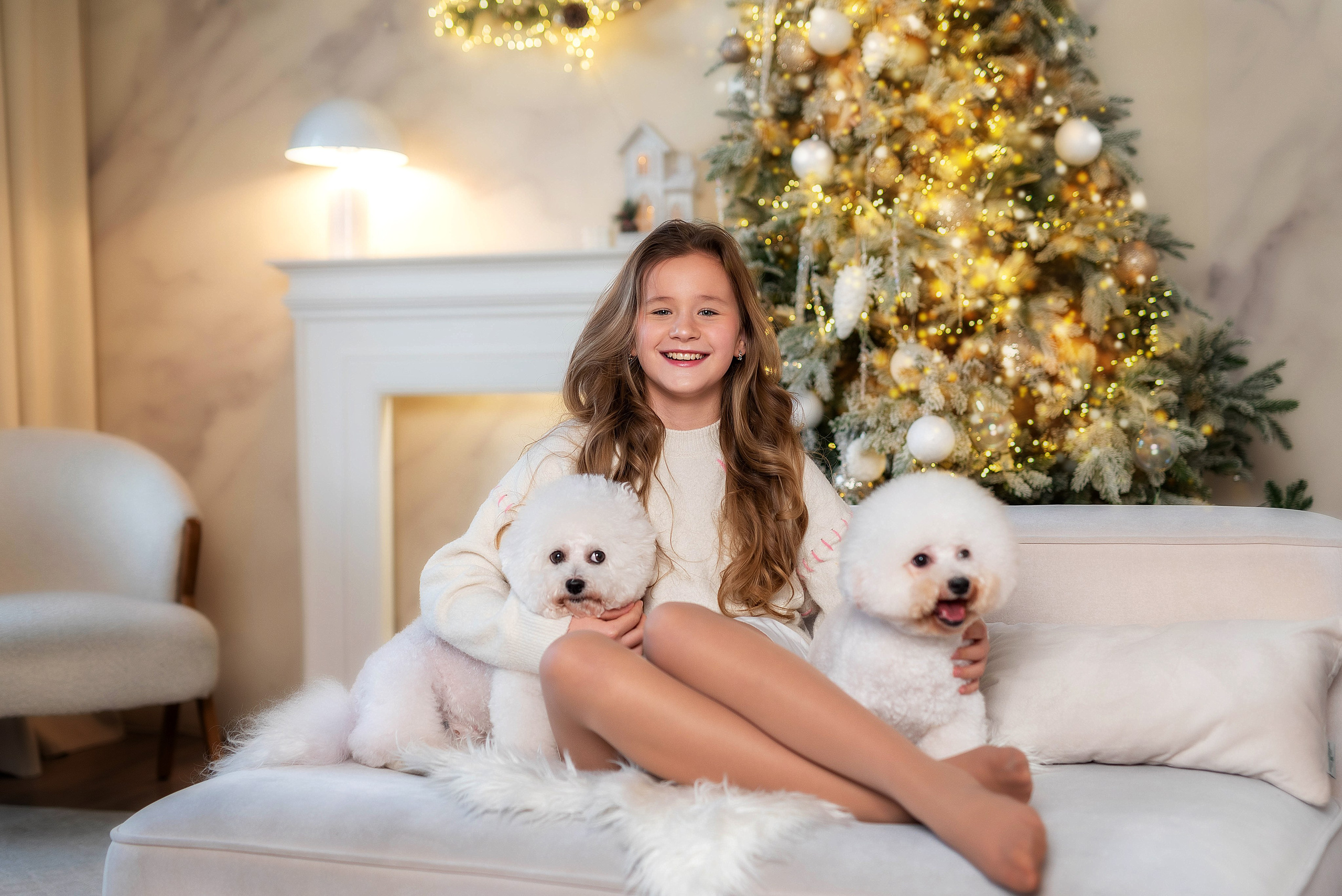 Фотосессия с бишонами. Семейный, детский фотограф в Воронеже Анна Никитина