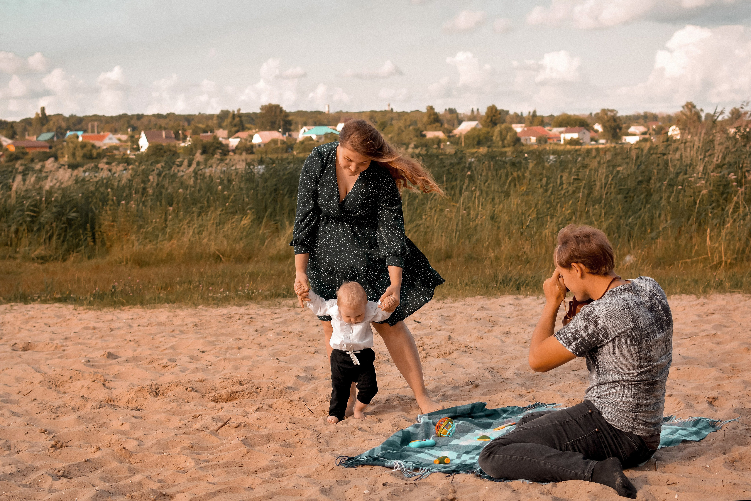 Лена, Сергей и Максим. Семейный и детский фотограф в городе Грязи Олеся Огурцова