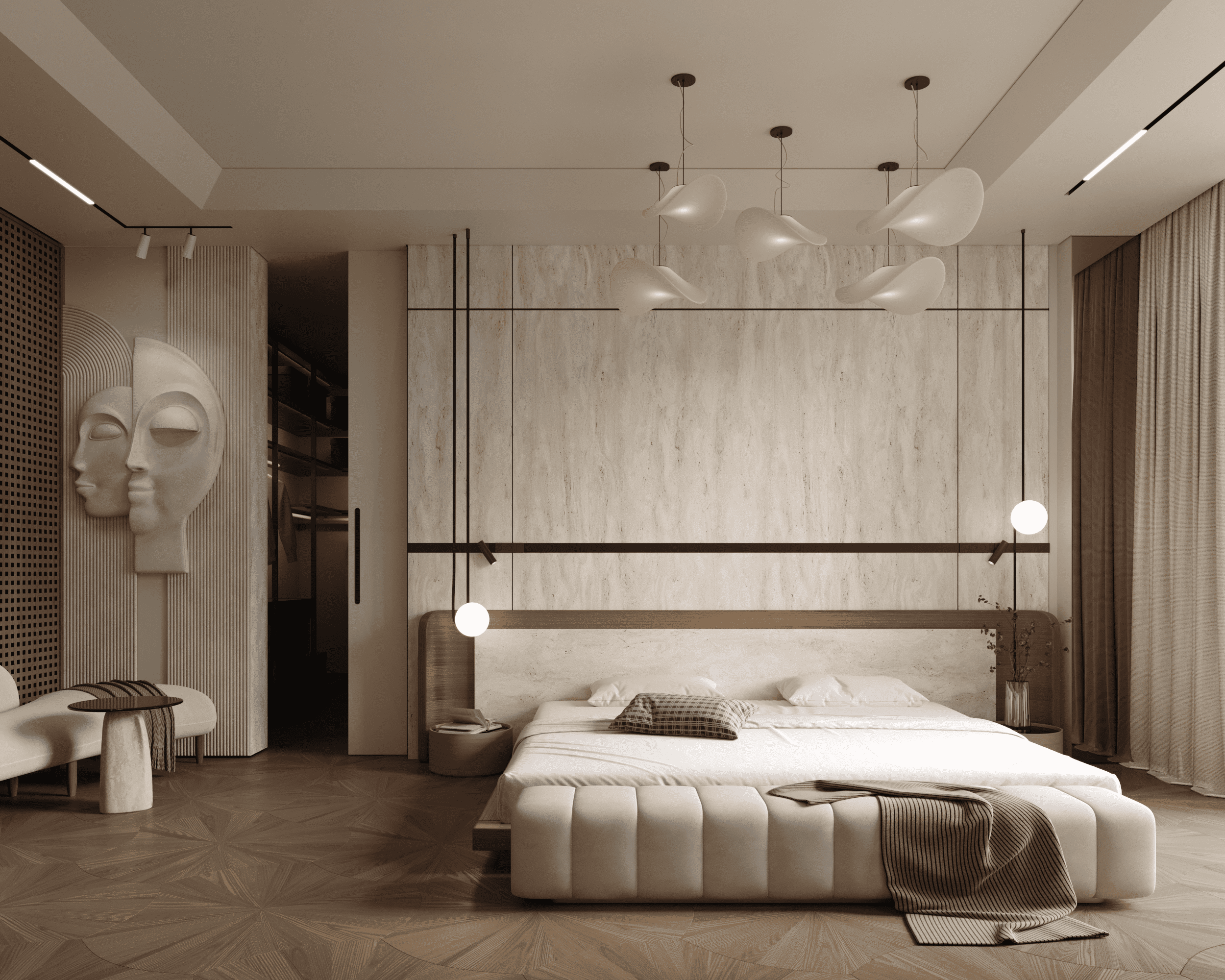 Travertine Warmth. Дизайнер интерьера, мебели Вероника Смовж