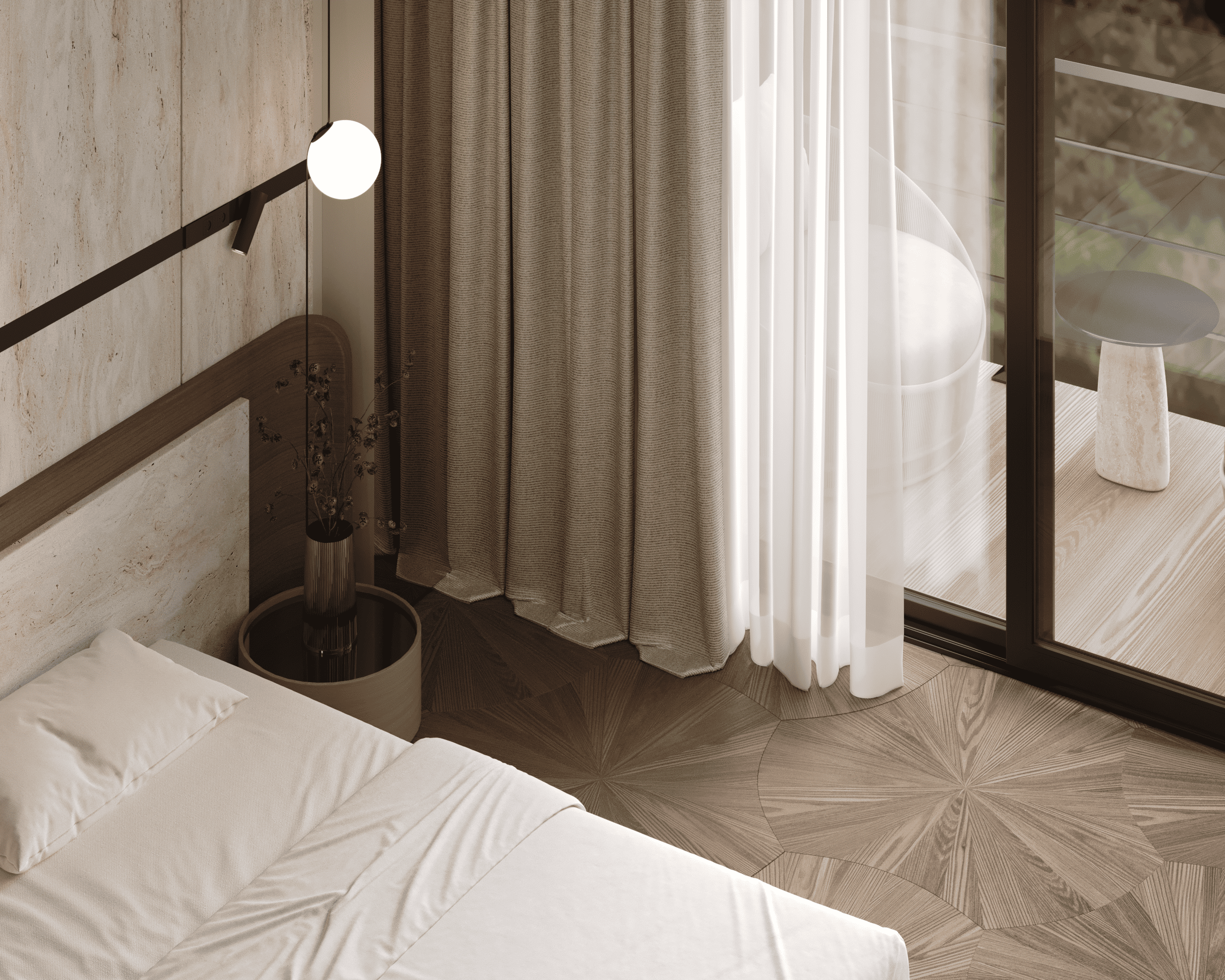 Travertine Warmth. Дизайнер интерьера, мебели Вероника Смовж