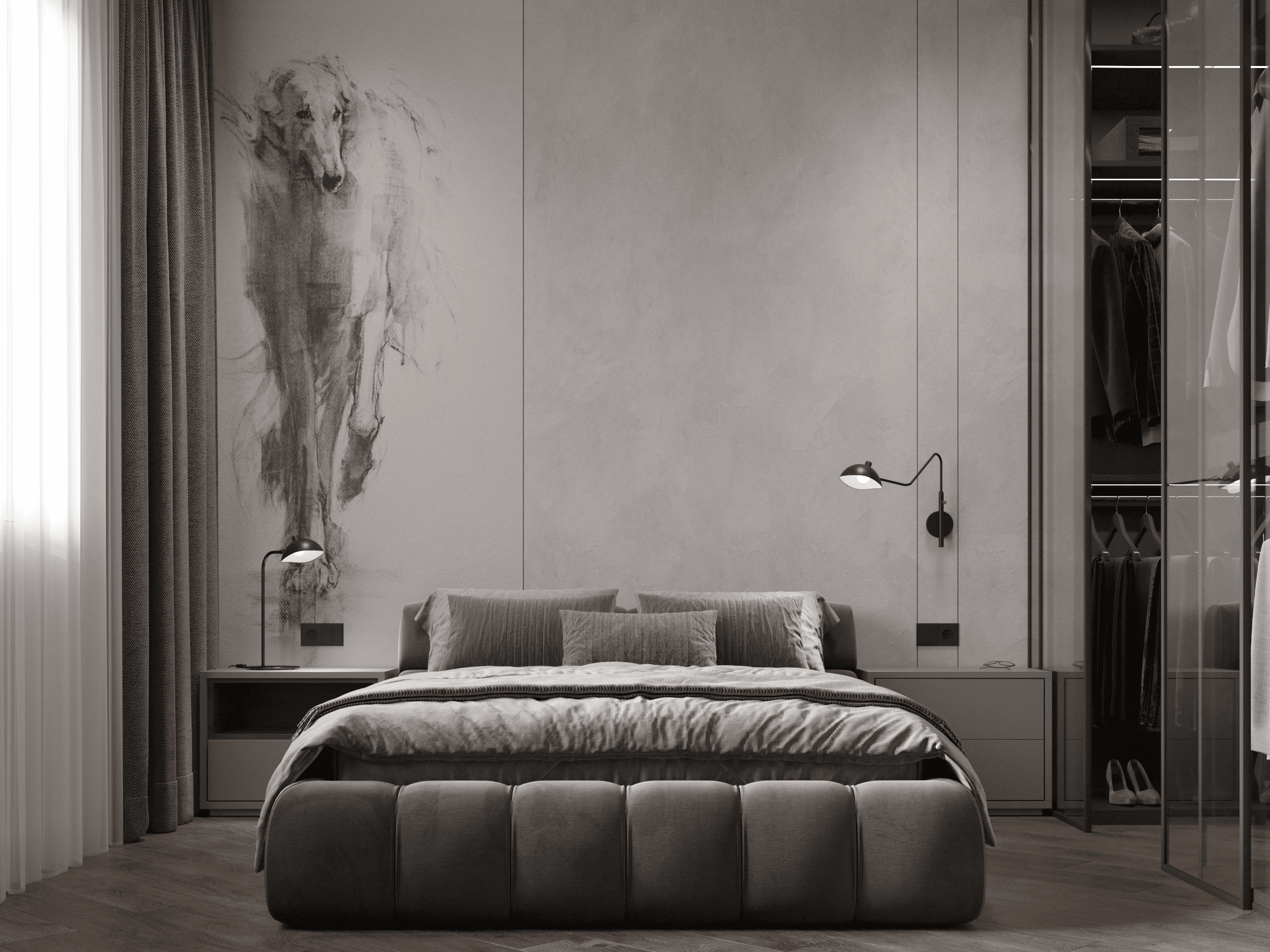 Young man's bedroom. Дизайнер интерьера, мебели Вероника Смовж