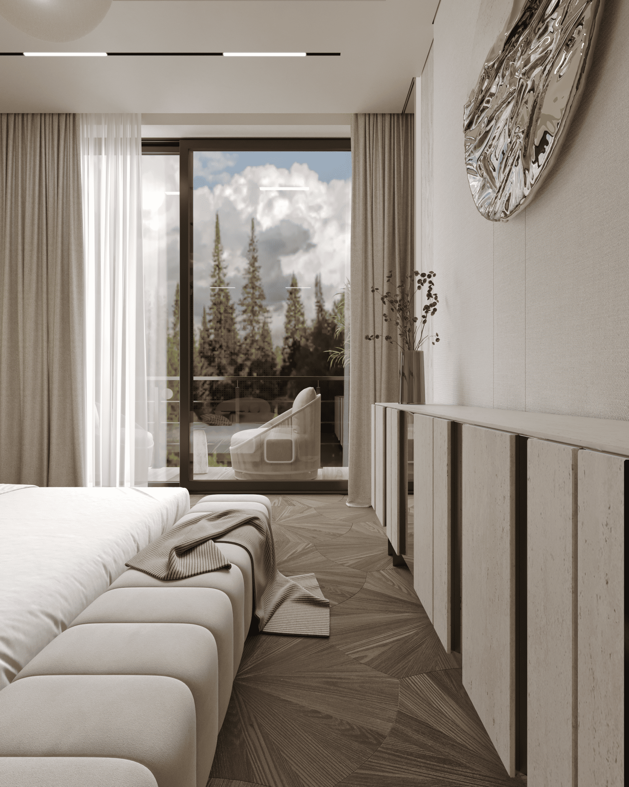 Travertine Warmth. Дизайнер интерьера, мебели Вероника Смовж