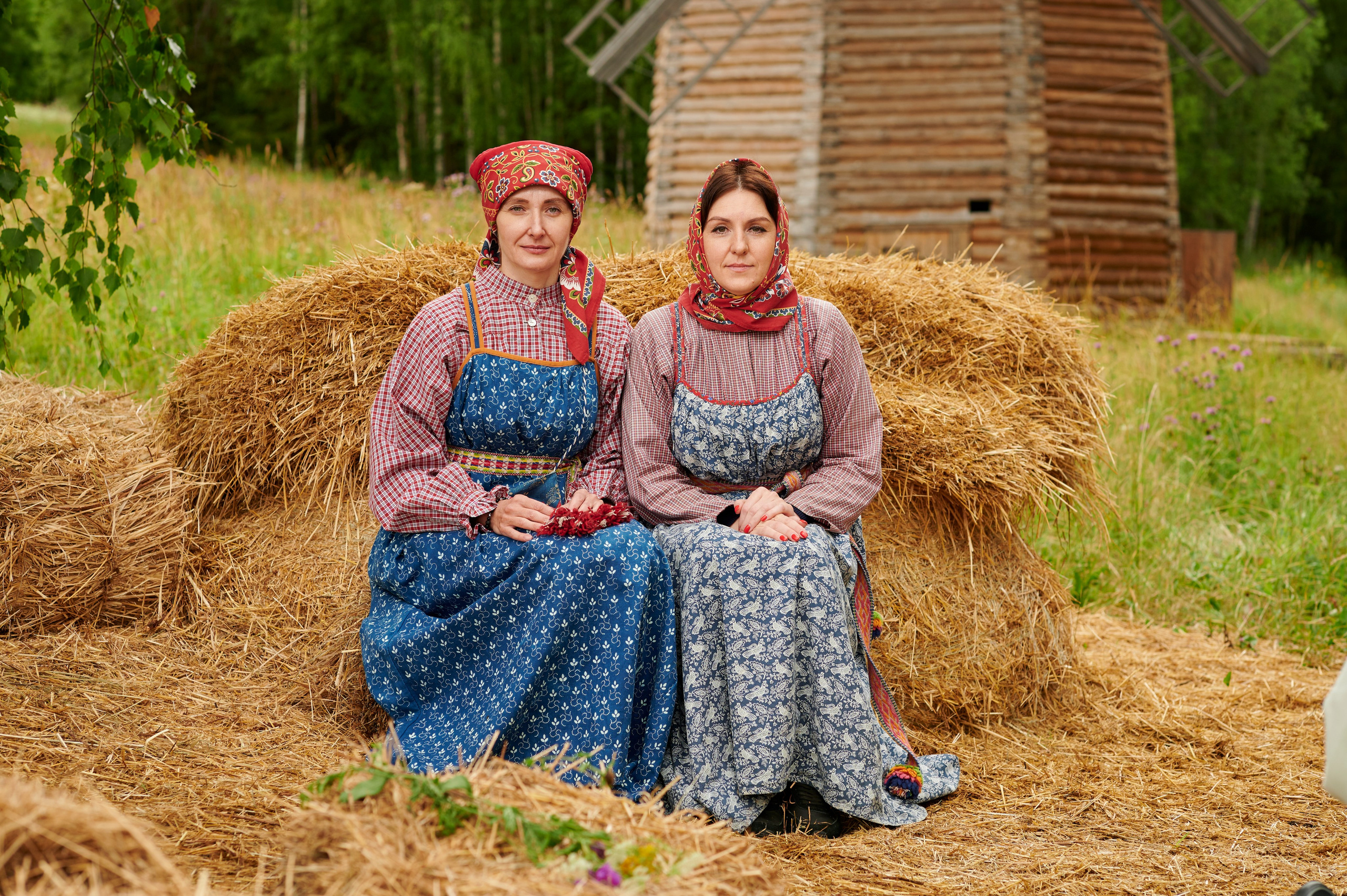 Фотосессия в русском народном стиле в Хохловке. Студия подкастов в Перми фотограф видеограф Михаил Воскресенских