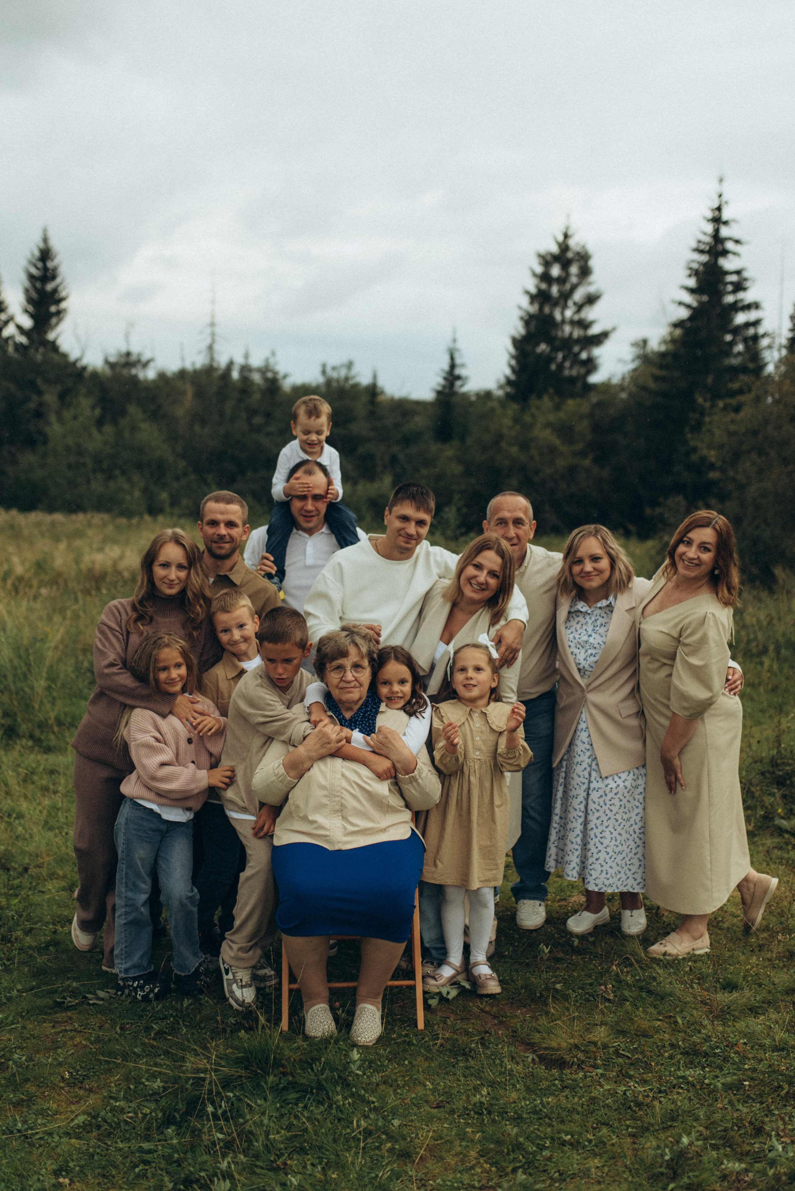 Большая семейная съемка. Семейный фотограф в Москве Екатерина Север