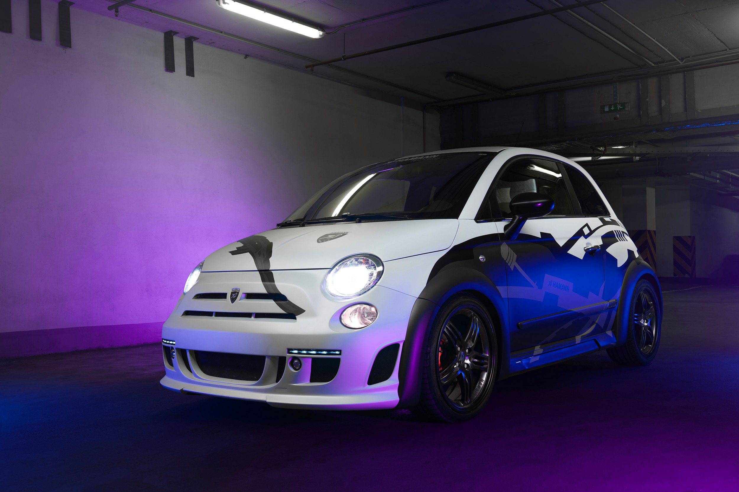 Винилография на Fiat 500 Hamann. Студия дизайна и оклейки авто Barmaley Design