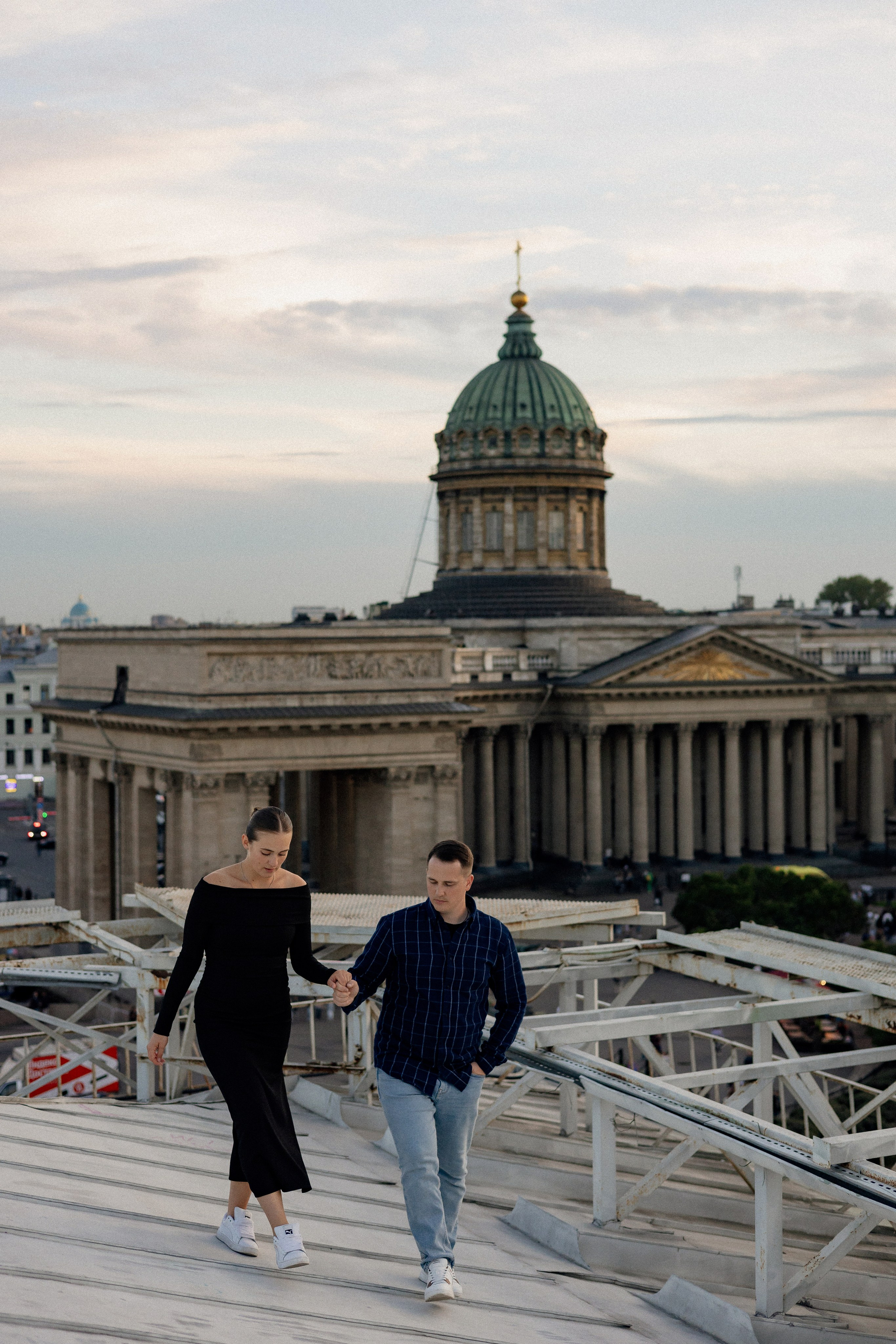 Романтика питерских крыш. Свадебный фотограф в Санкт-Петербурге Ксения Кобышева