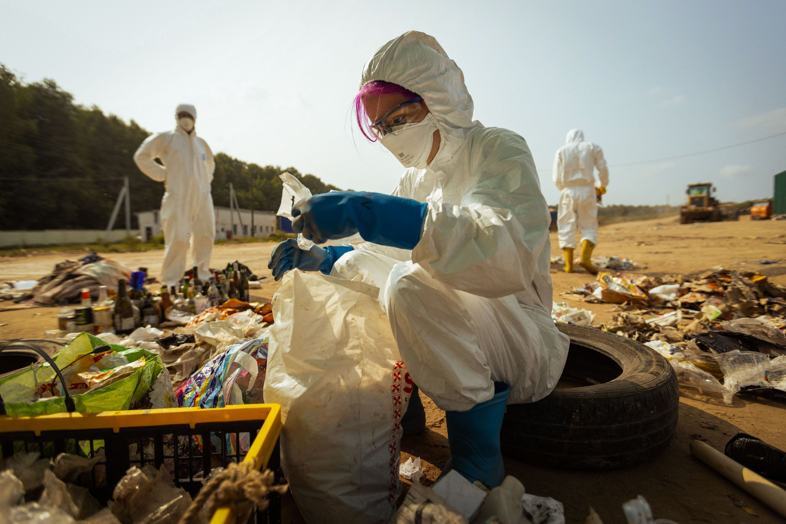 Анализ ижевского полигона ТБО [10-11 августа 2021 г.]. Фотограф Виноградов Константин