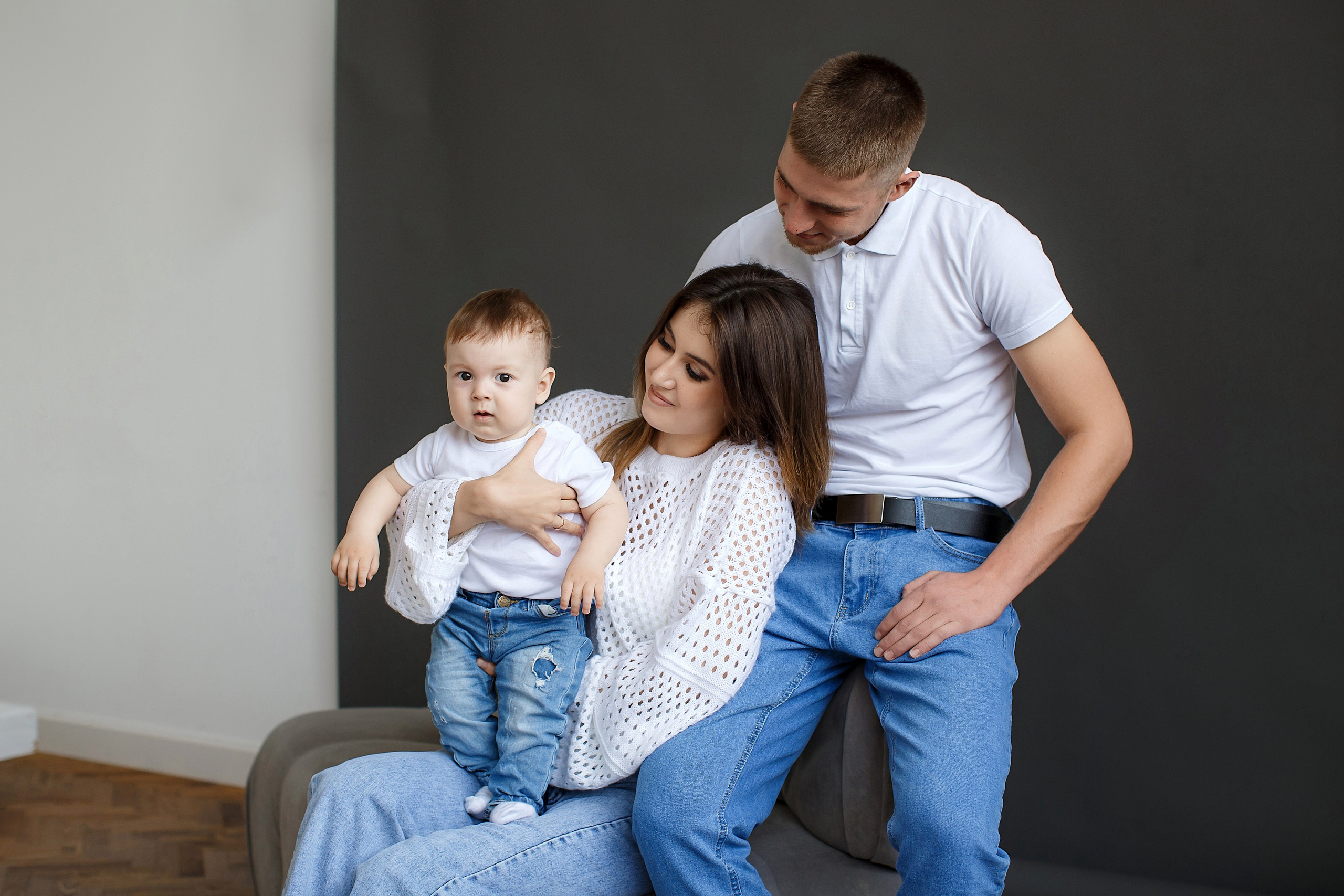 Мирон с родителями. Семейный и детский фотограф в Стерлитамаке Разина Рахмангулова