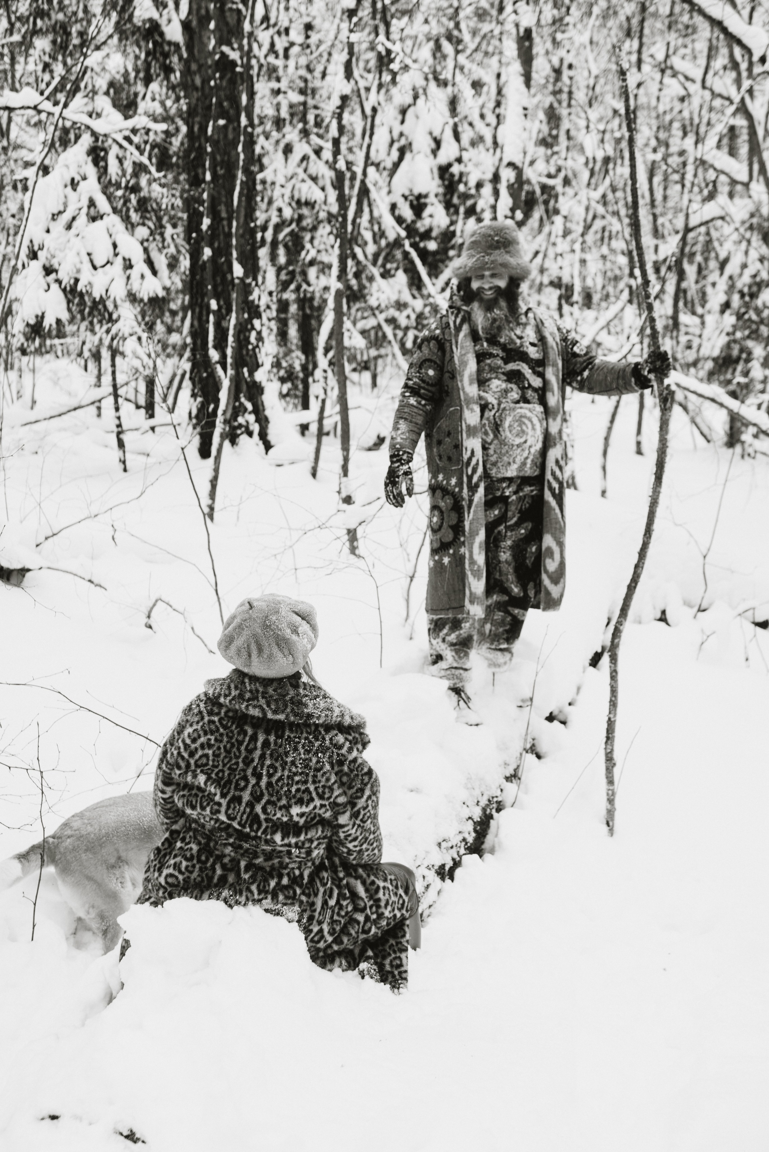 Свадебная съёмка в зимнем лесу. Фотоведьма Дарья Нечинская