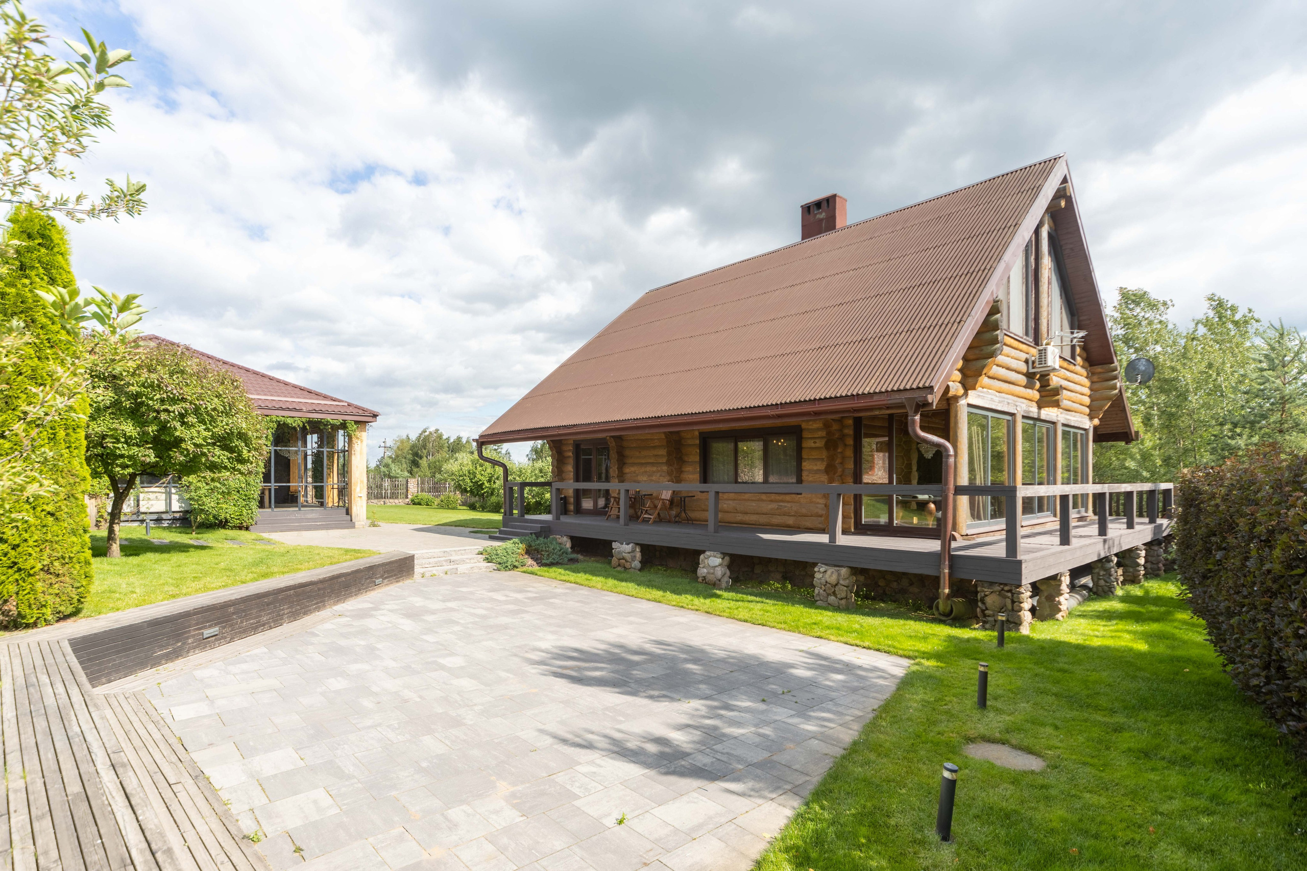 Фото экстерьера усадебного дома в Минском районе