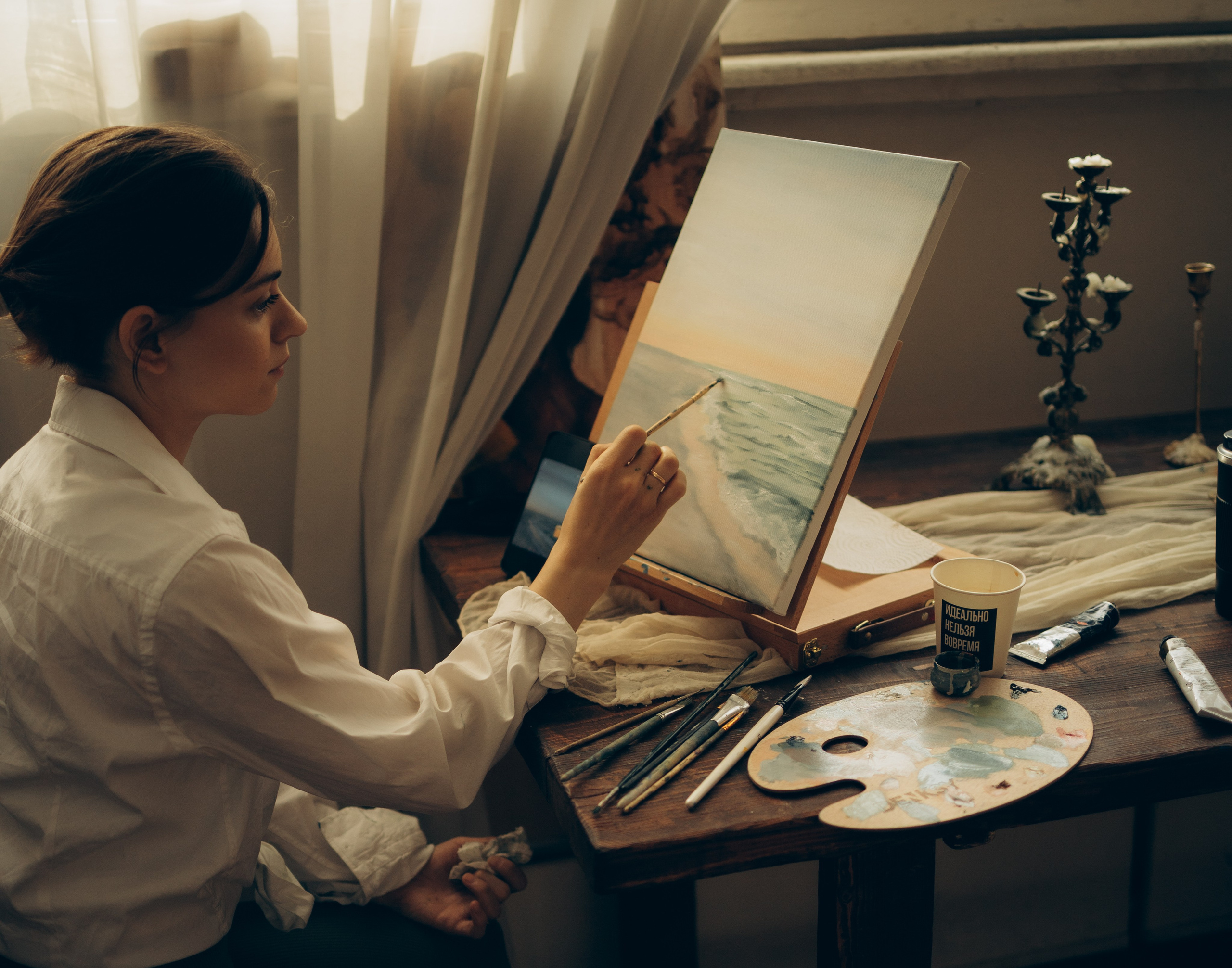 Мастерская художника. Женский фотограф Истра