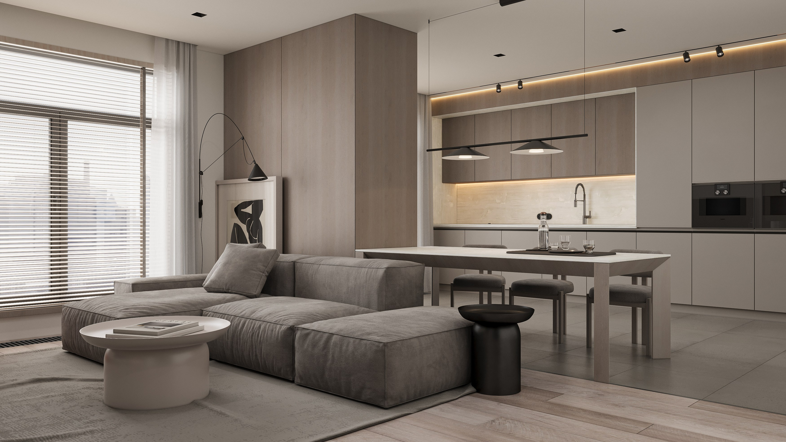 Интерьер квартиры. 3D визуализация интерьера и архитектурной среды