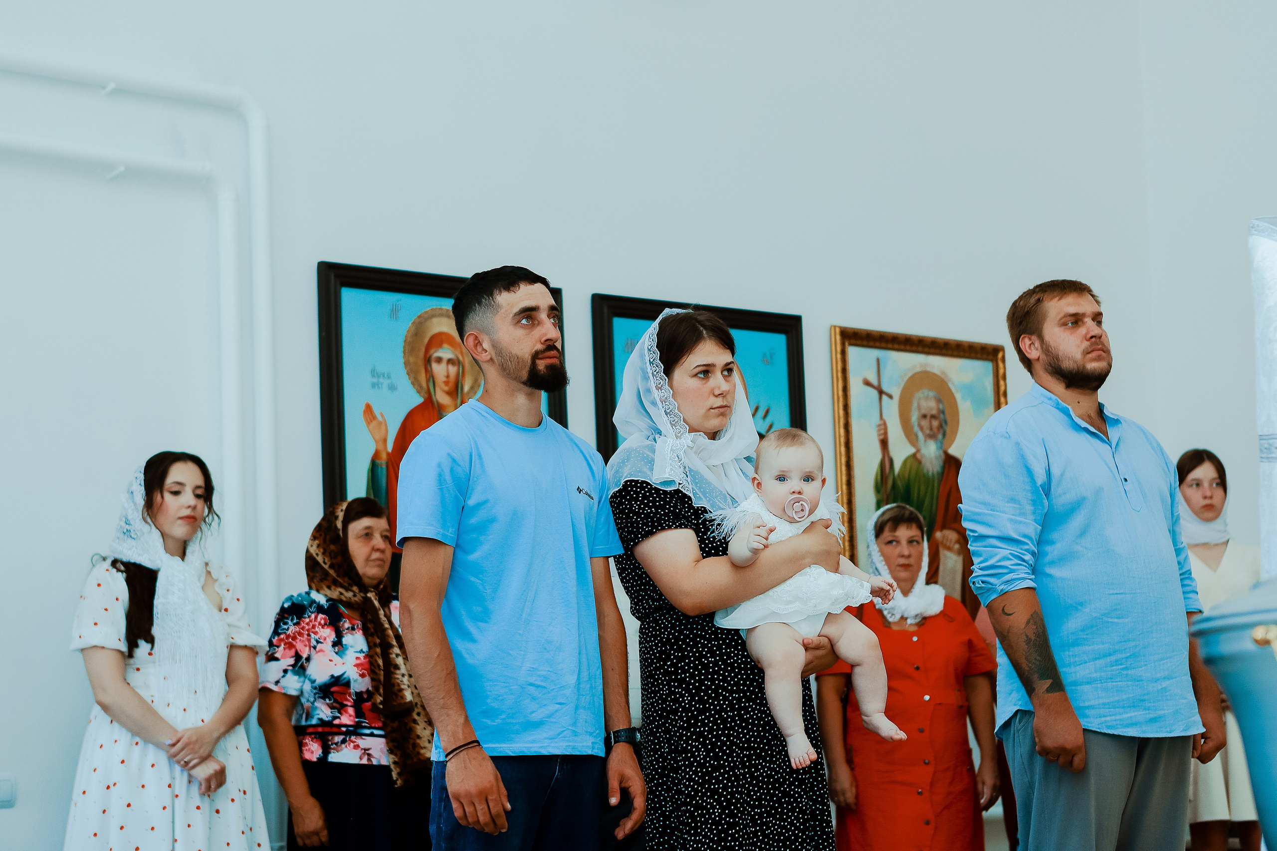 Таинство Крещения Отца и Дочери. Свадебный фотограф Евгения Фролова г. Каменск-Шахтинский, Донецк, Ростов