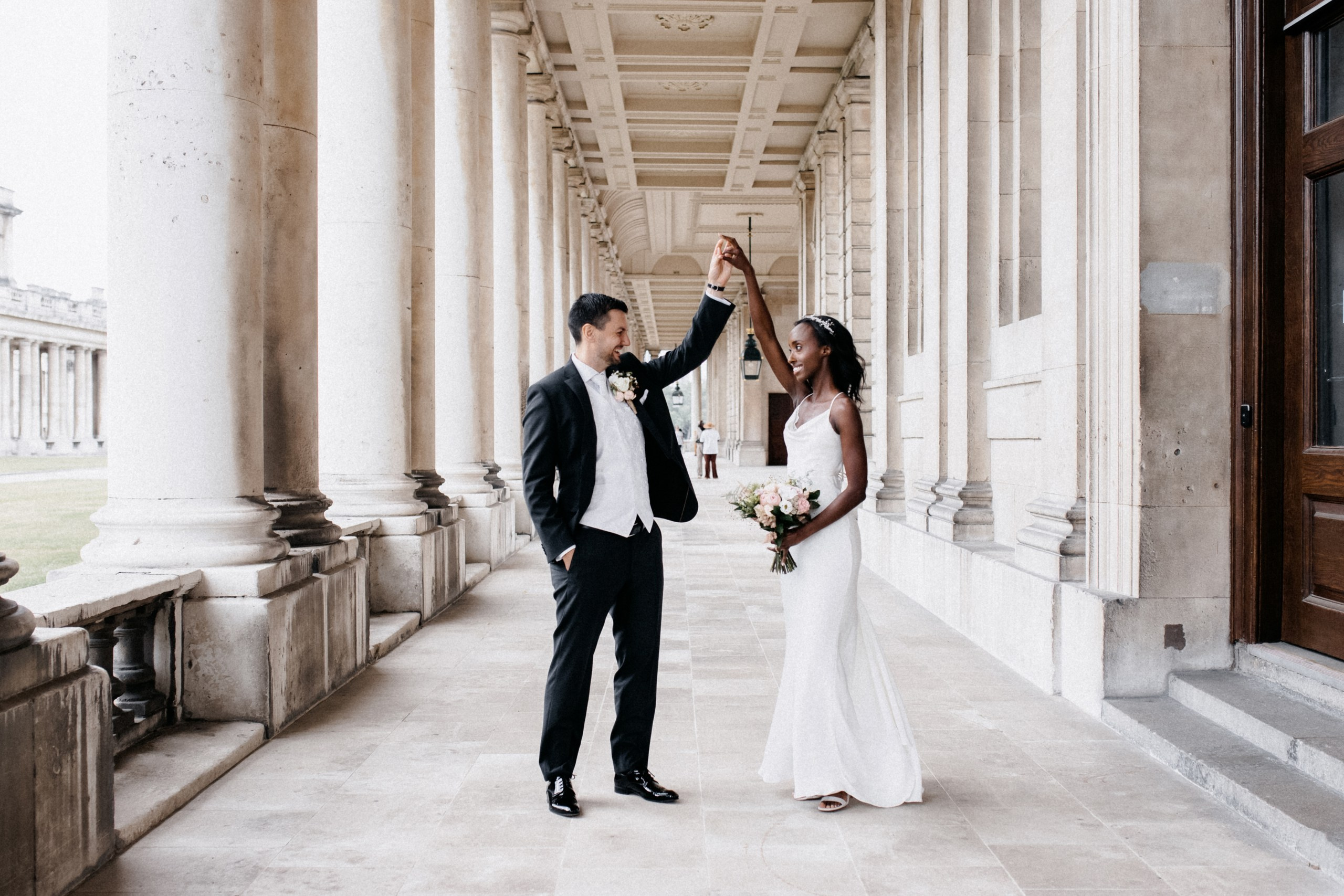 Denise & Tobias at The Old Brewery, Greenwich. Moments Catchers — Wedding Photography & Video Duo in London