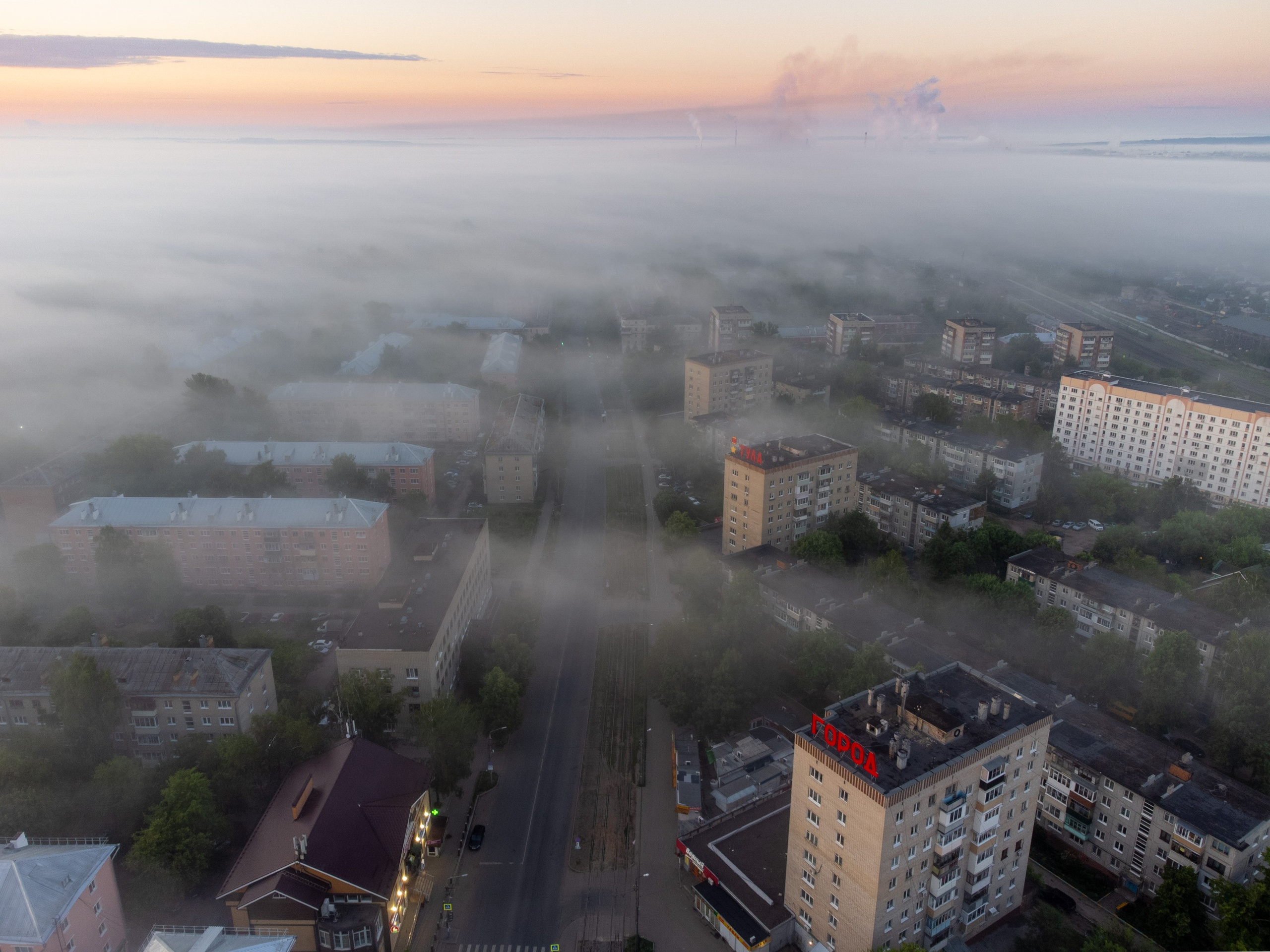 Пролетарский район в тумане. Фотограф и видеооператор в Туле | Даниил Рыбак