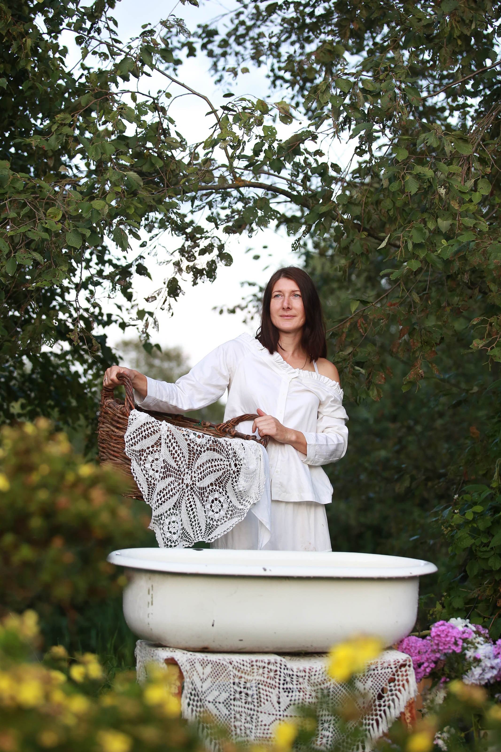 Проект «Ретро стирка на реке». Семейный и детский фотограф в Москве Мария Быкова