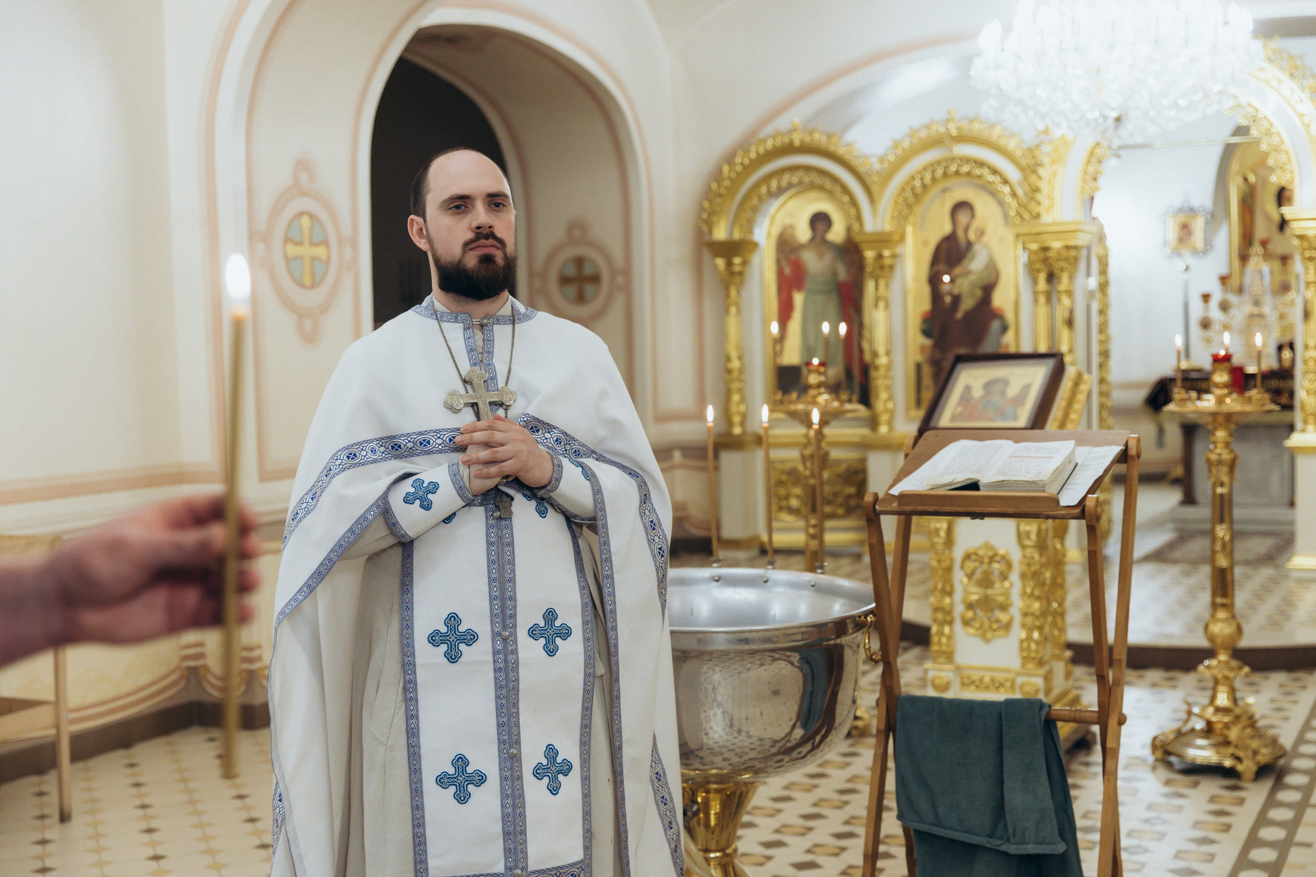 Крещение Павла. Фотограф на крещение в Рязани. Семейный фотограф