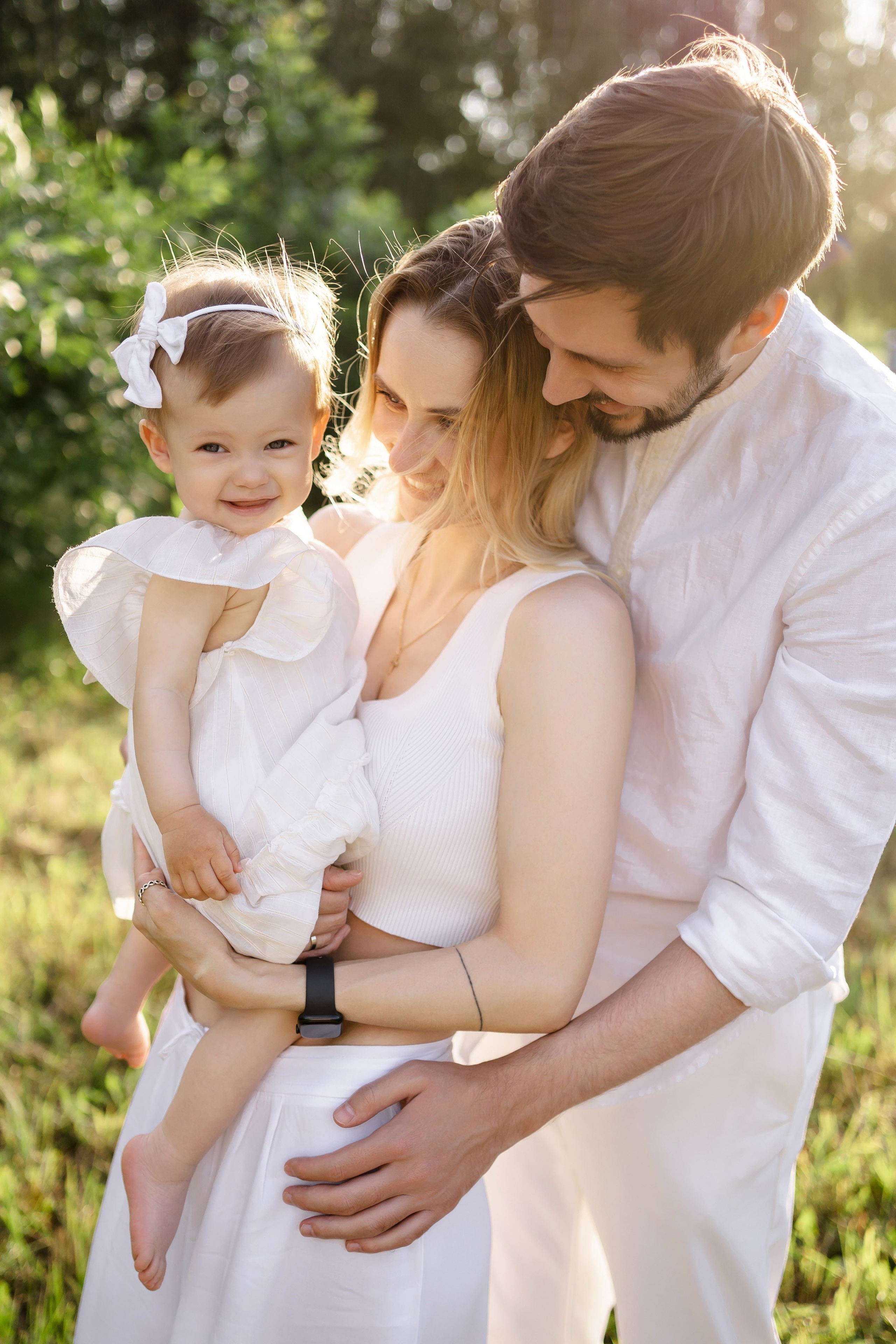 Олеся, Денис и Даниэла. Свадебный фотограф в Москве Яна Деньгина