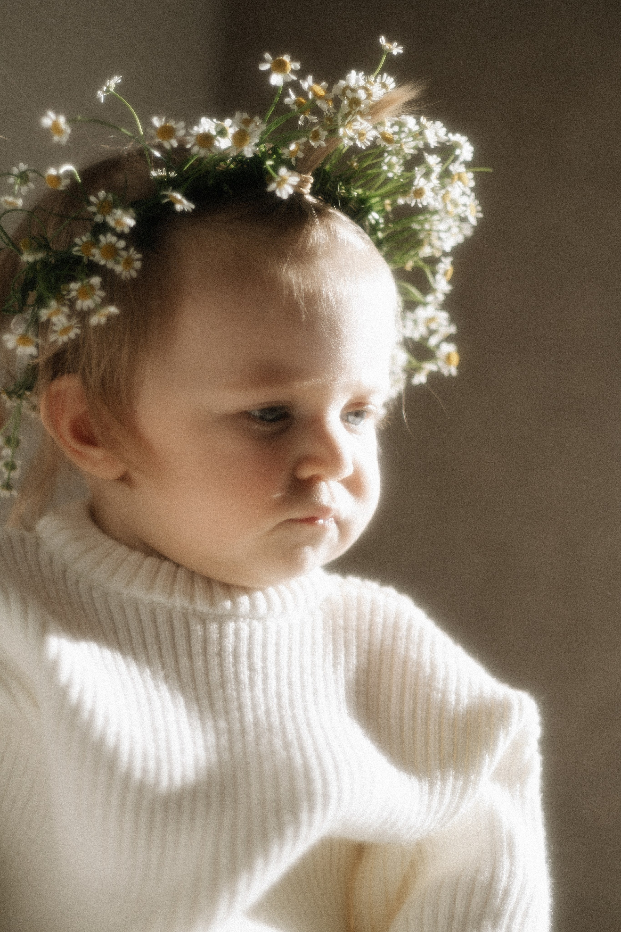 Маленькая София в цветах и лучах декабрьского солнышка. Фотограф в Крыму | Виктория Нотевская