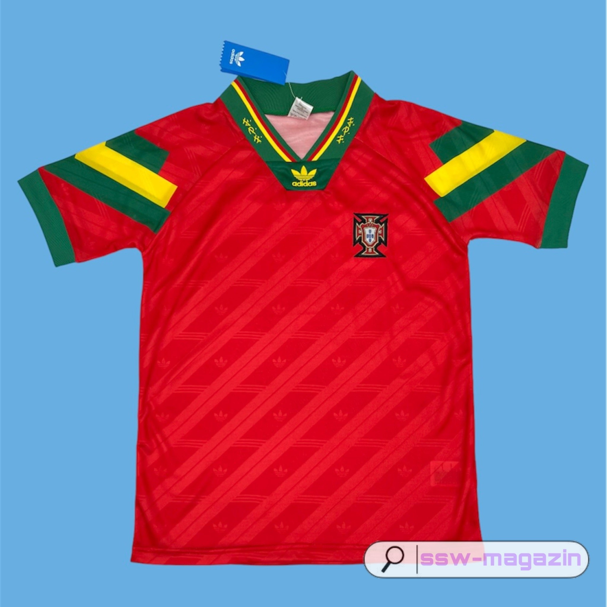 Винтажная футболка сборной Португалии 1992-1994 купить. Футбольный магазин — ssw_magazin