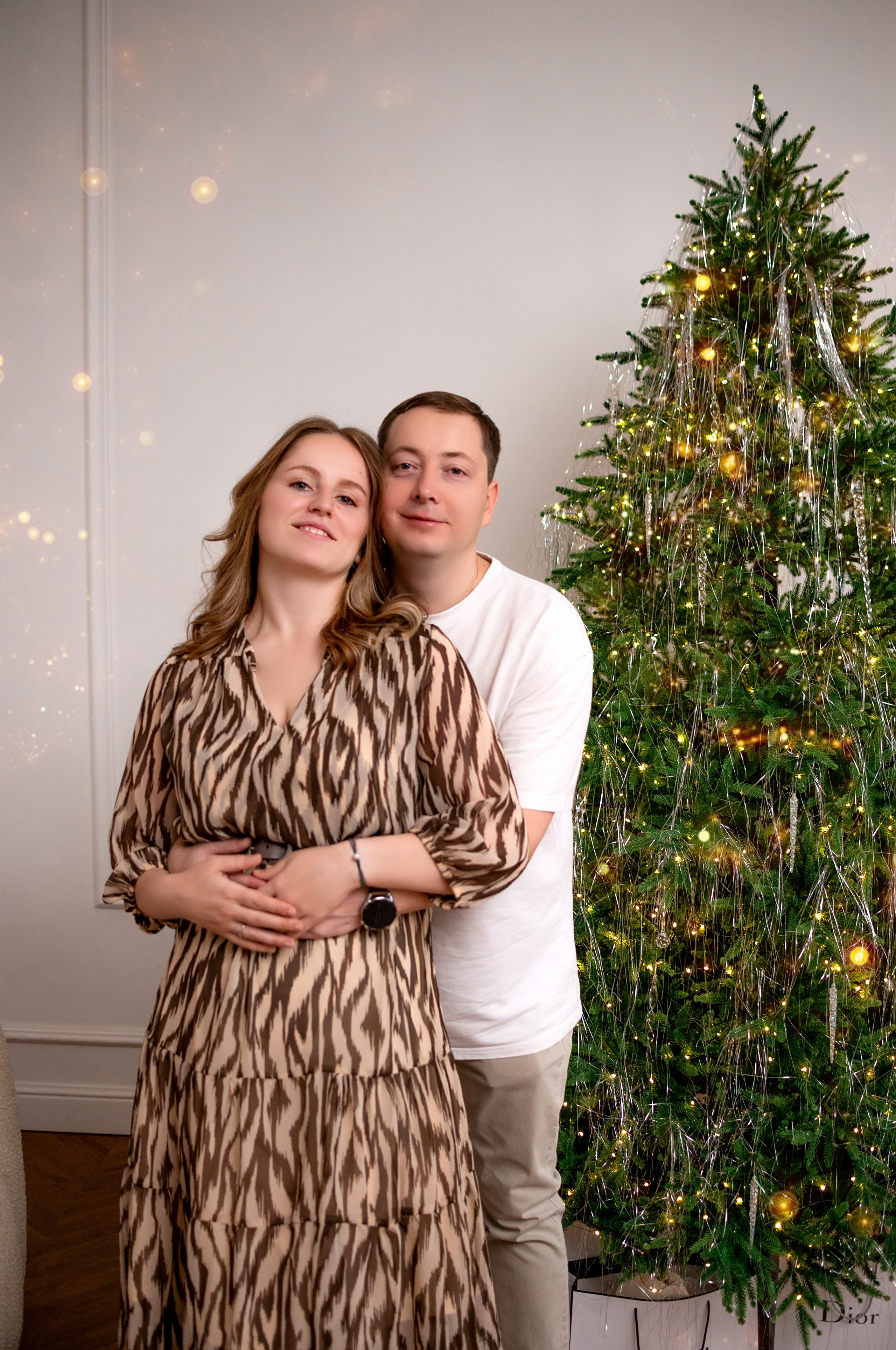 Новогодняя семейная фотосессия в Краснодаре 2023-2024. Фотограф новорожденных Краснодар Малышенко Надежда