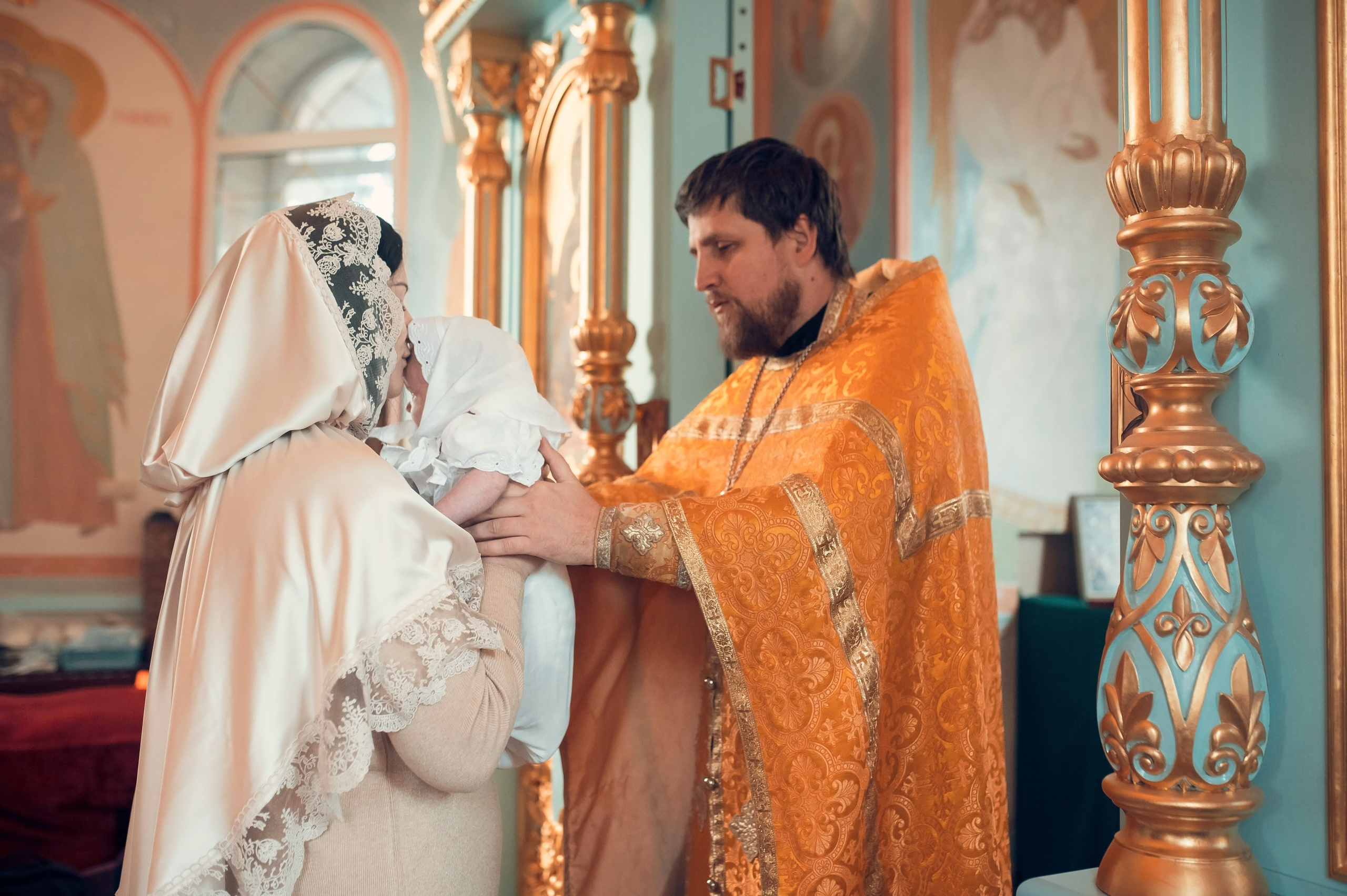 Таинство Крещения Крестовоздвиженский храм. Семейный фотограф Олеся Батурина Рязань