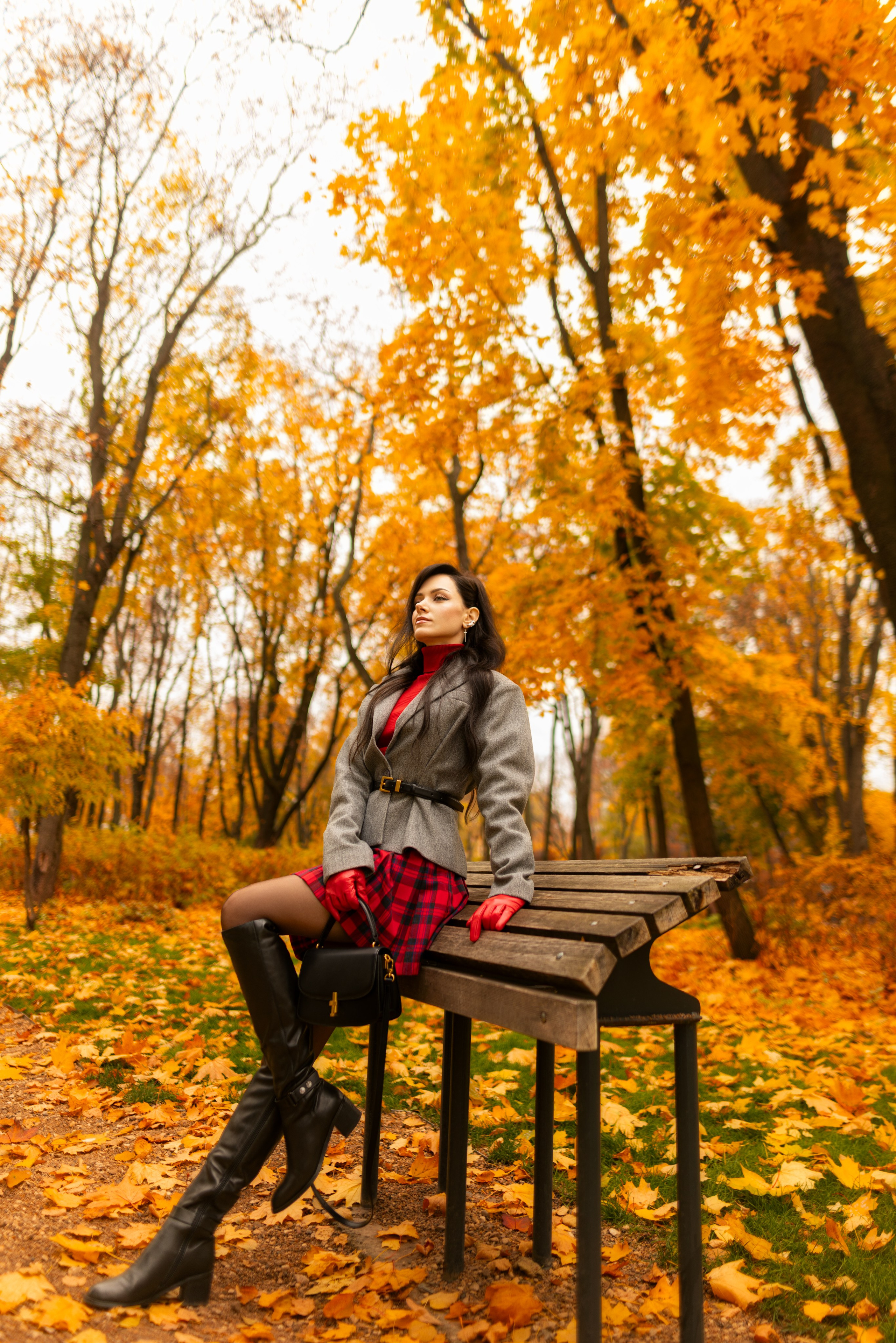 Фотосет с Екатериной в парке на осеннюю тему для «себя»