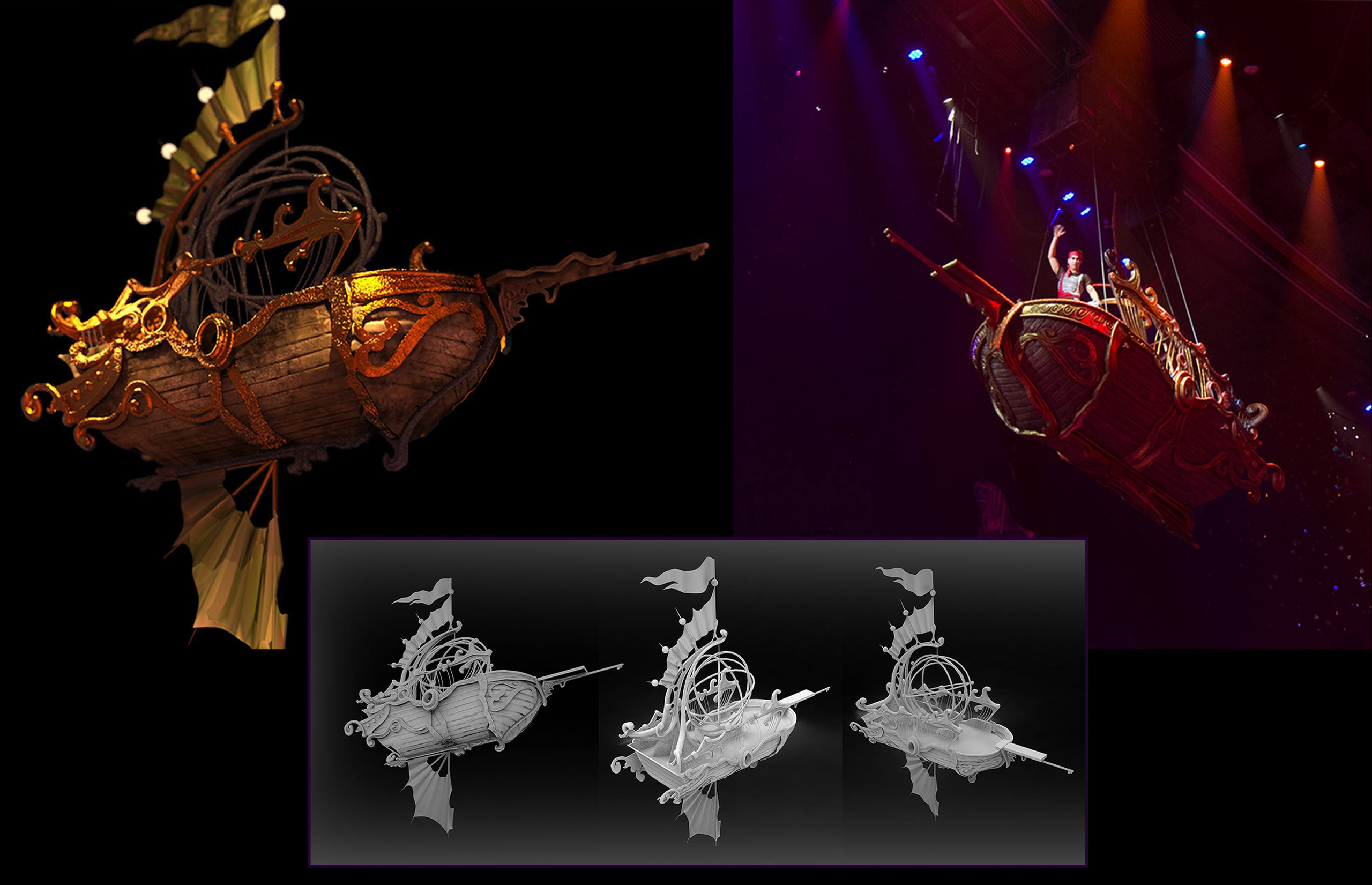 PLATFORMS FOR THEMED PARKS. Munina Dina. Set design portfolio