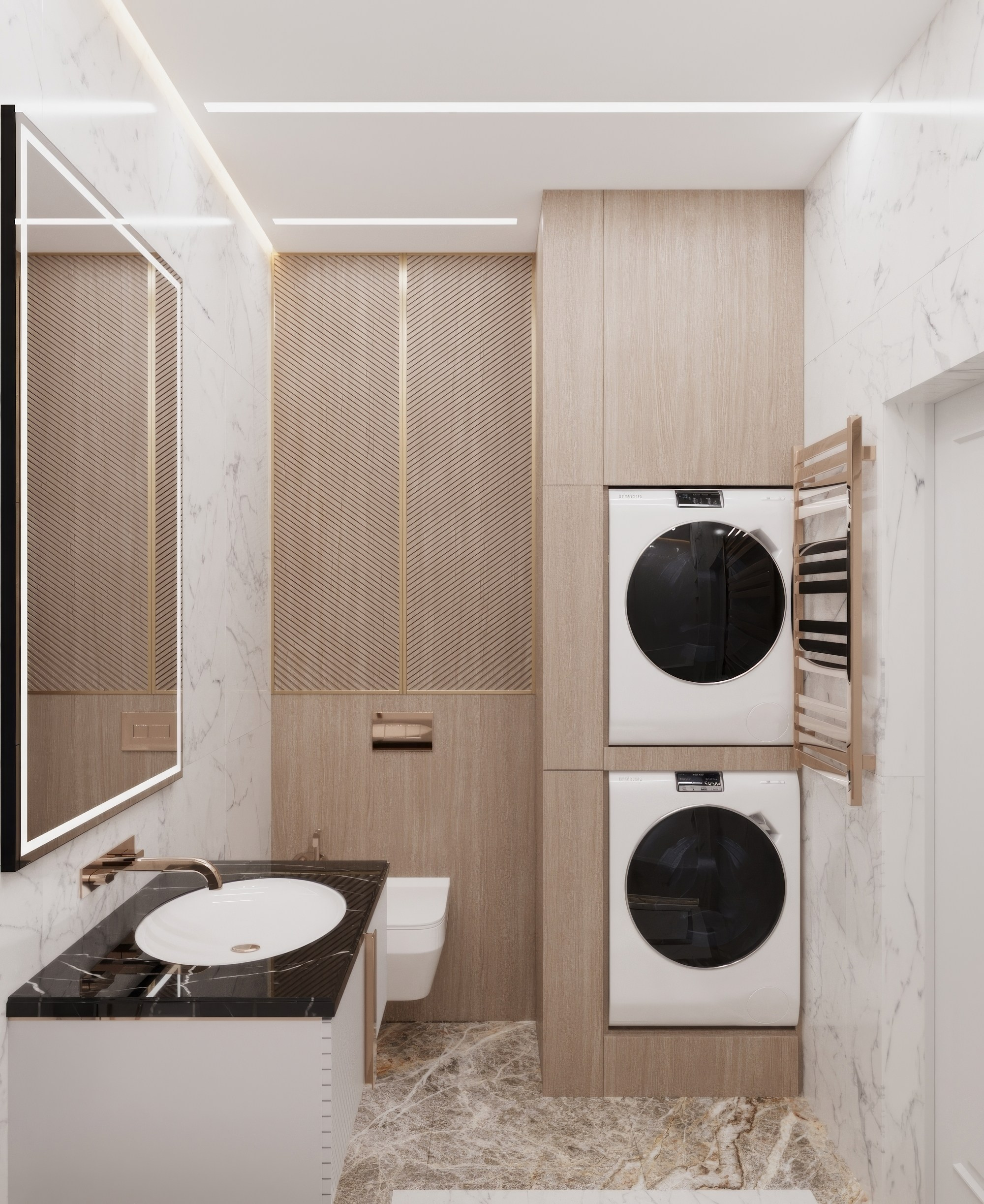 Квартира — Минимализм с элементами классики. Мансур Гусейнов дизайнер интерьеров г. Махачкала