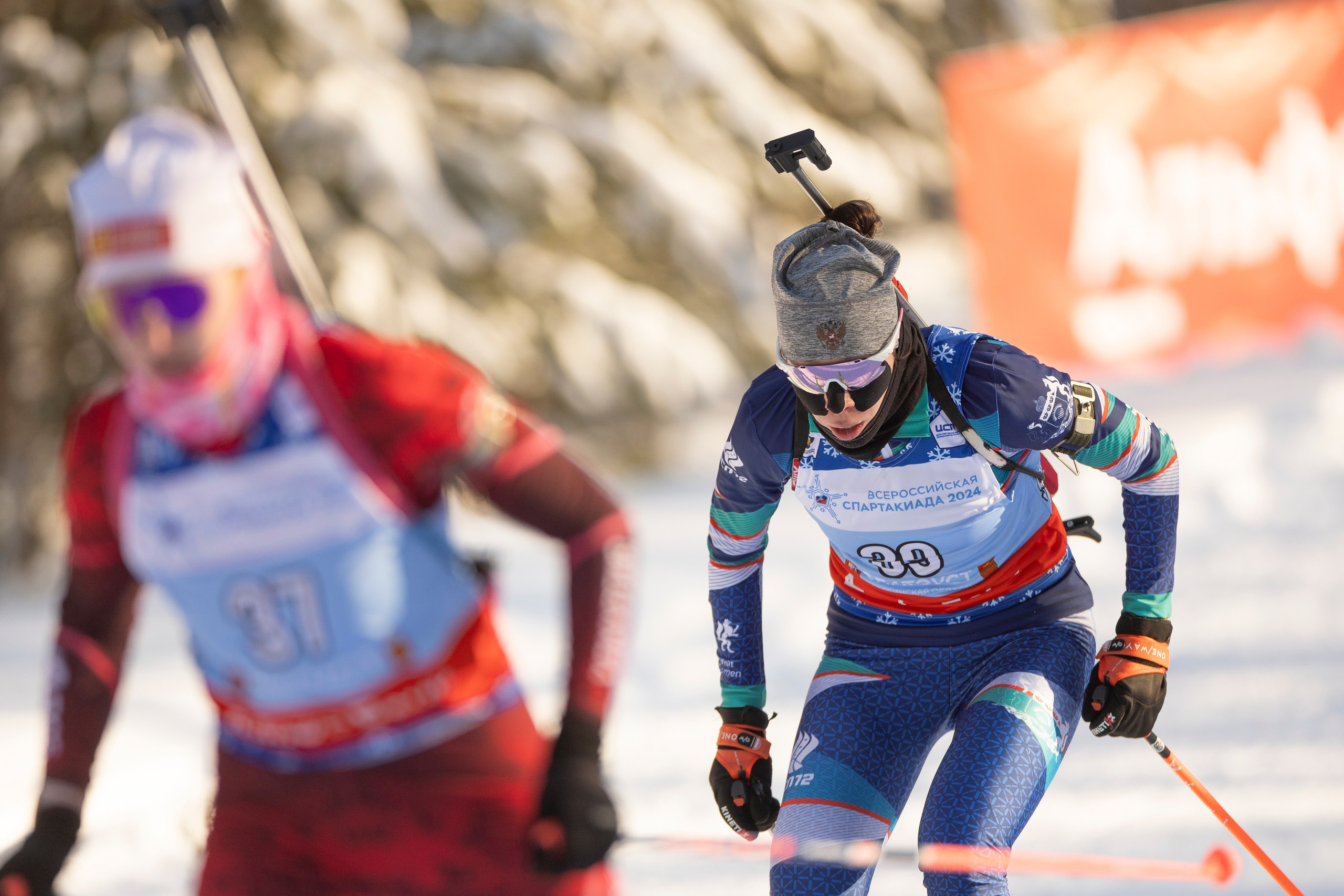 Всероссийская спартакиада по биатлону. Спринт. Женщины. Спортивный репортажный фотограф Казань Нафис Сиразетдинов