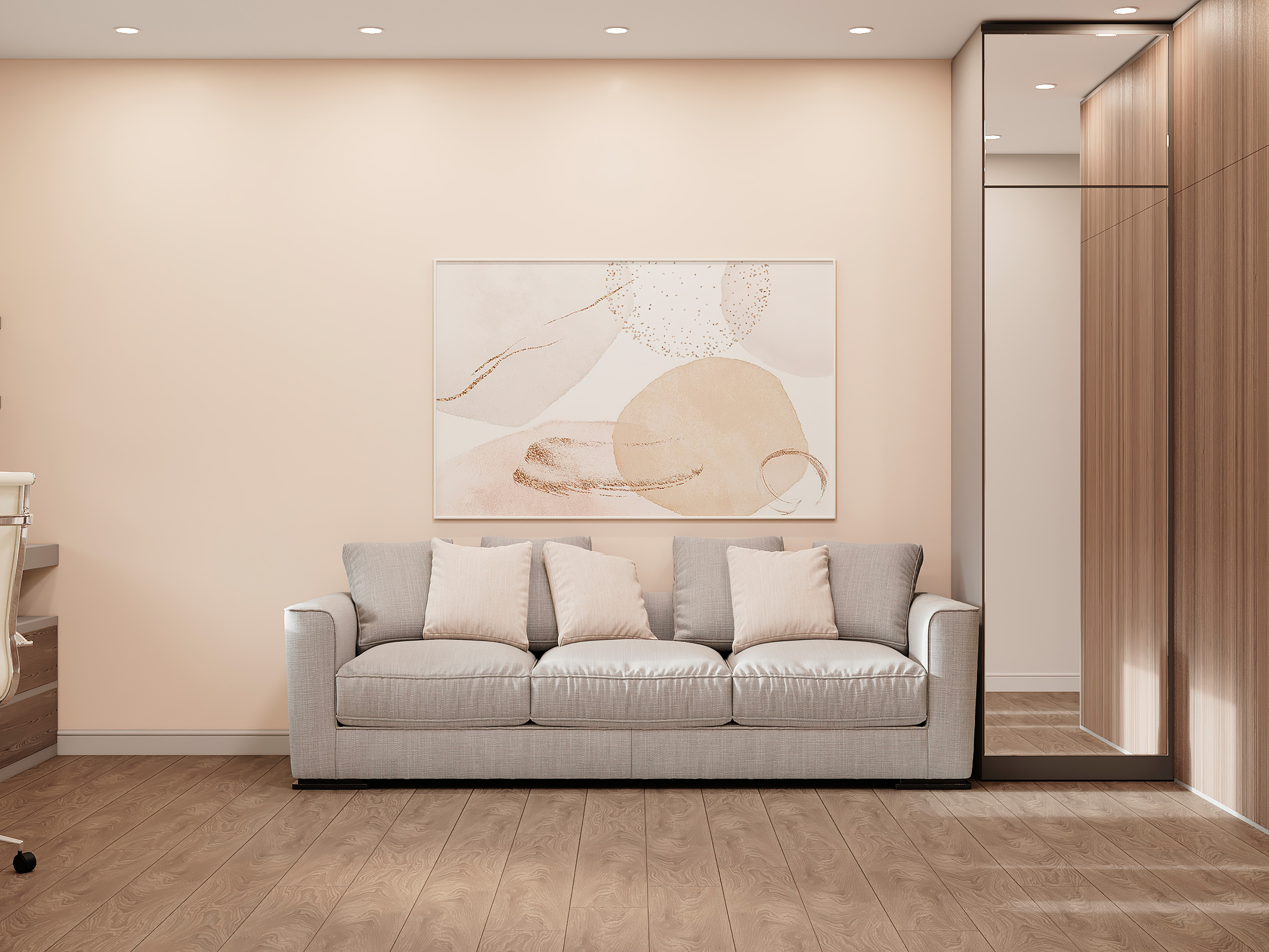 Просторная квартира 100 м² с кальянной зоной и темной спальней-кабинетом. Батракова Наталья дизайнер интерьеров Санкт-Петербург Москва Архангель