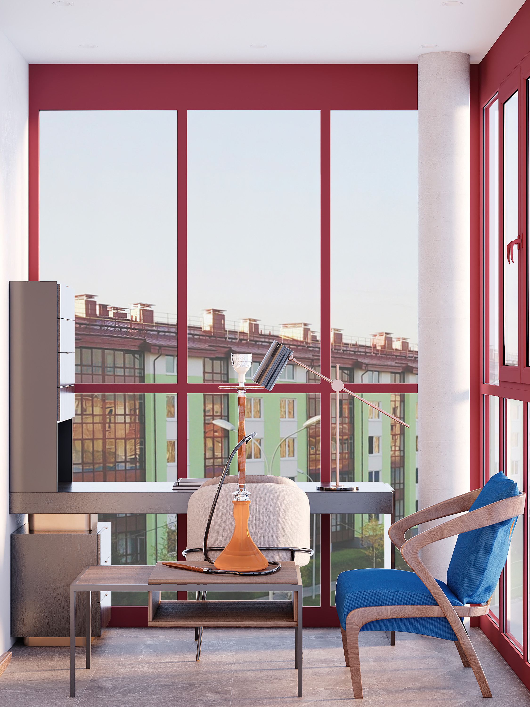 Просторная квартира 100 м² с кальянной зоной и темной спальней-кабинетом. Батракова Наталья дизайнер интерьеров Санкт-Петербург Москва Архангель