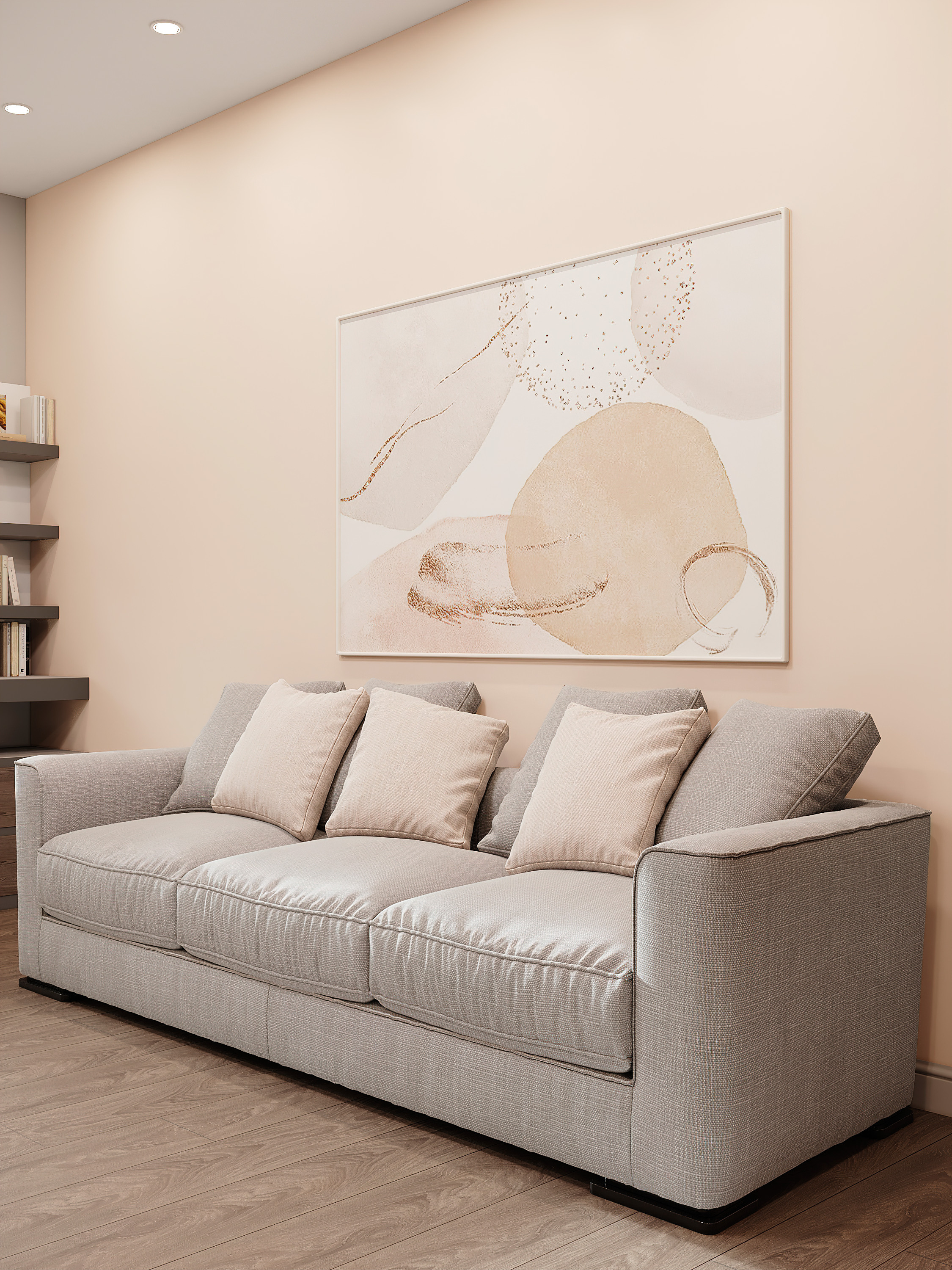 Просторная квартира 100 м² с кальянной зоной и темной спальней-кабинетом. Батракова Наталья дизайнер интерьеров Санкт-Петербург Москва Архангель