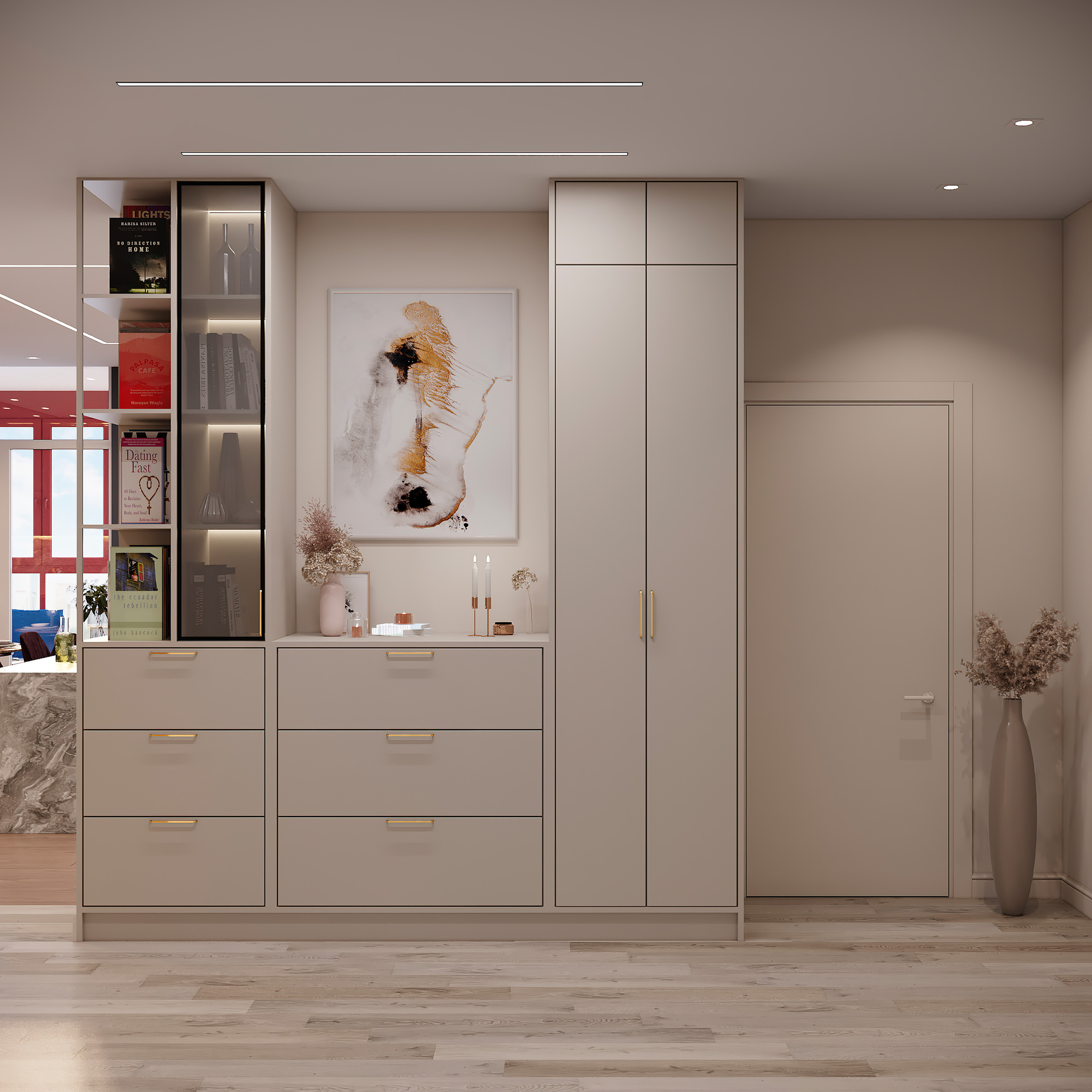 Просторная квартира 100 м² с кальянной зоной и темной спальней-кабинетом. Батракова Наталья дизайнер интерьеров Санкт-Петербург Москва Архангель