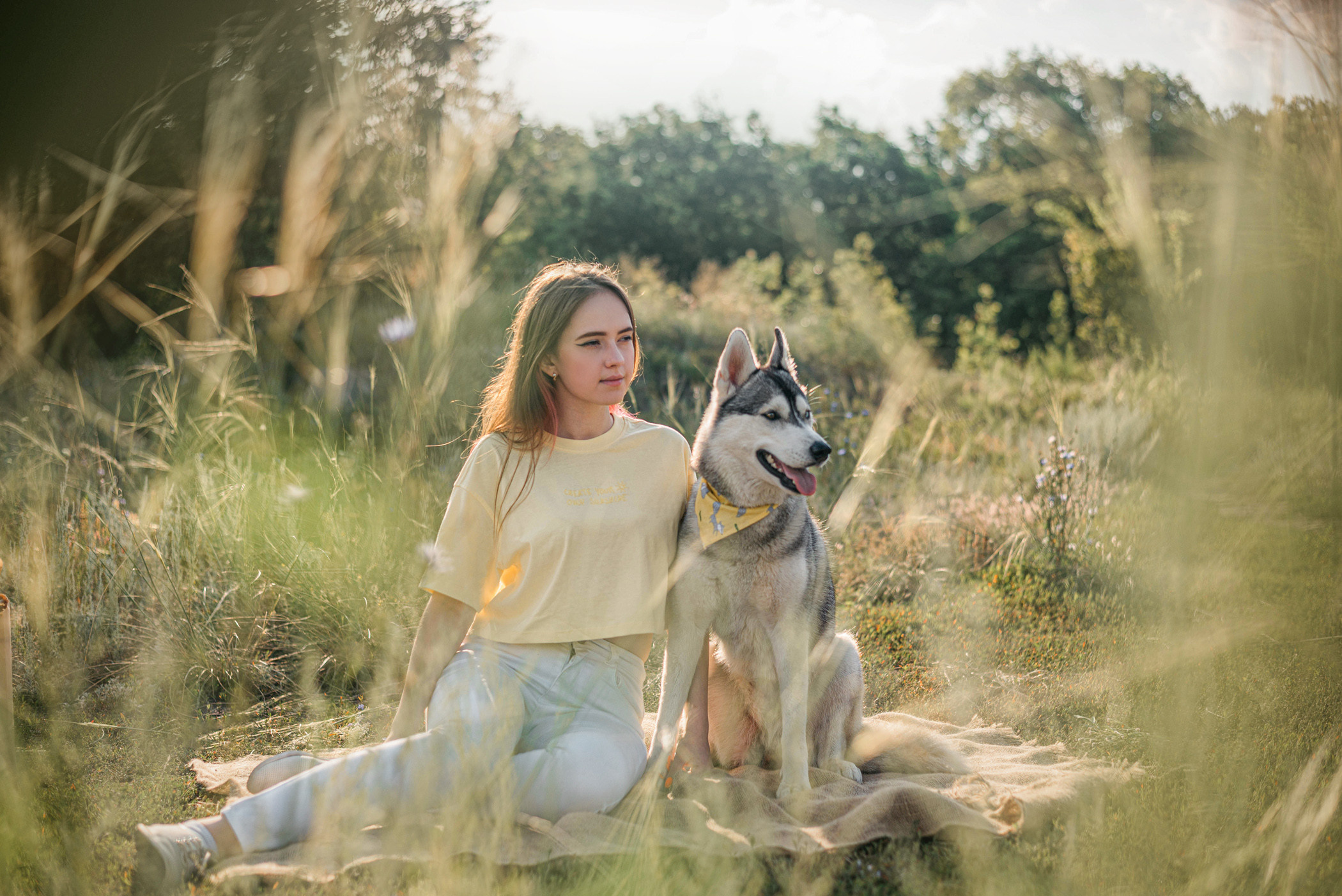 Хаски Грейс и Настя. Фотограф — анималист Саратов/Москва|Плужникова Юлия