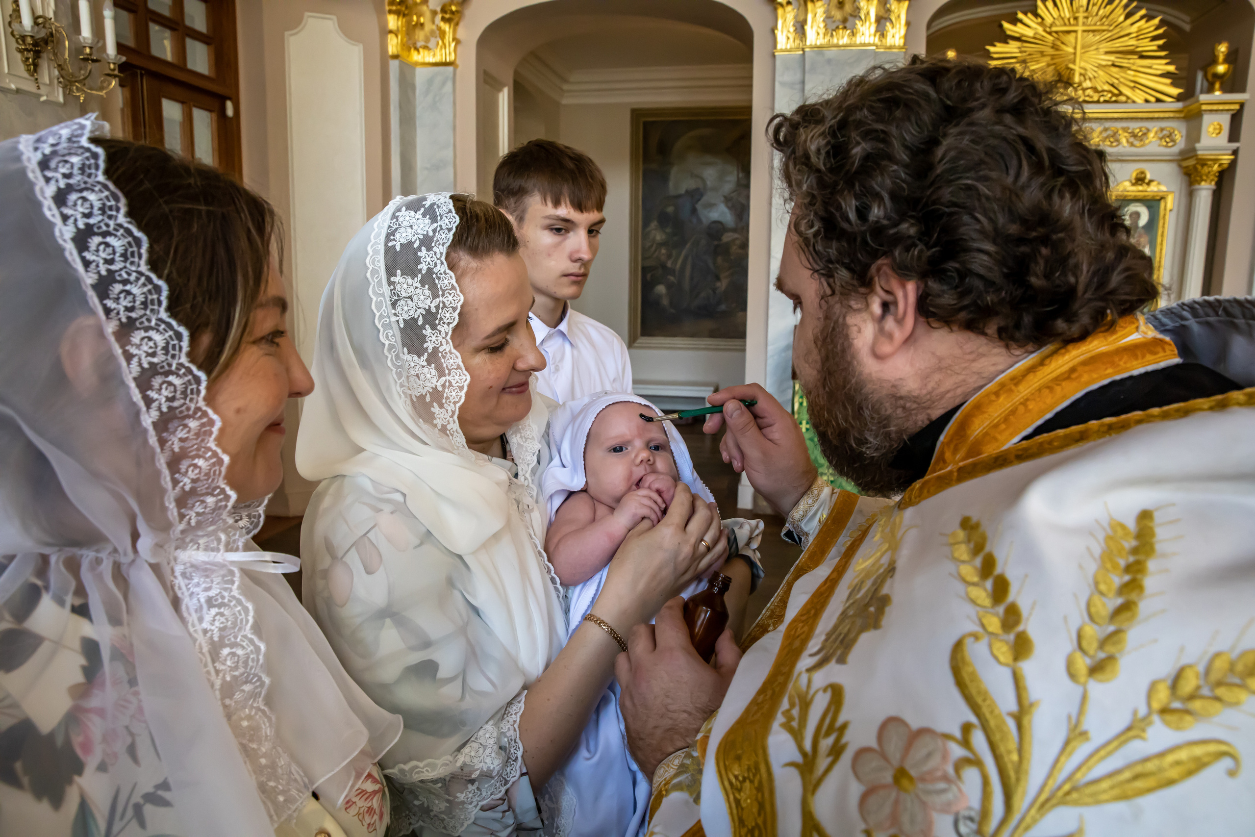 Мл. Варвара. Рассказ о Крещении. ФОТОГРАФ РАДОСТИ Фотосессия в студии СПб. Портретный фотограф — Юрий Торлопов