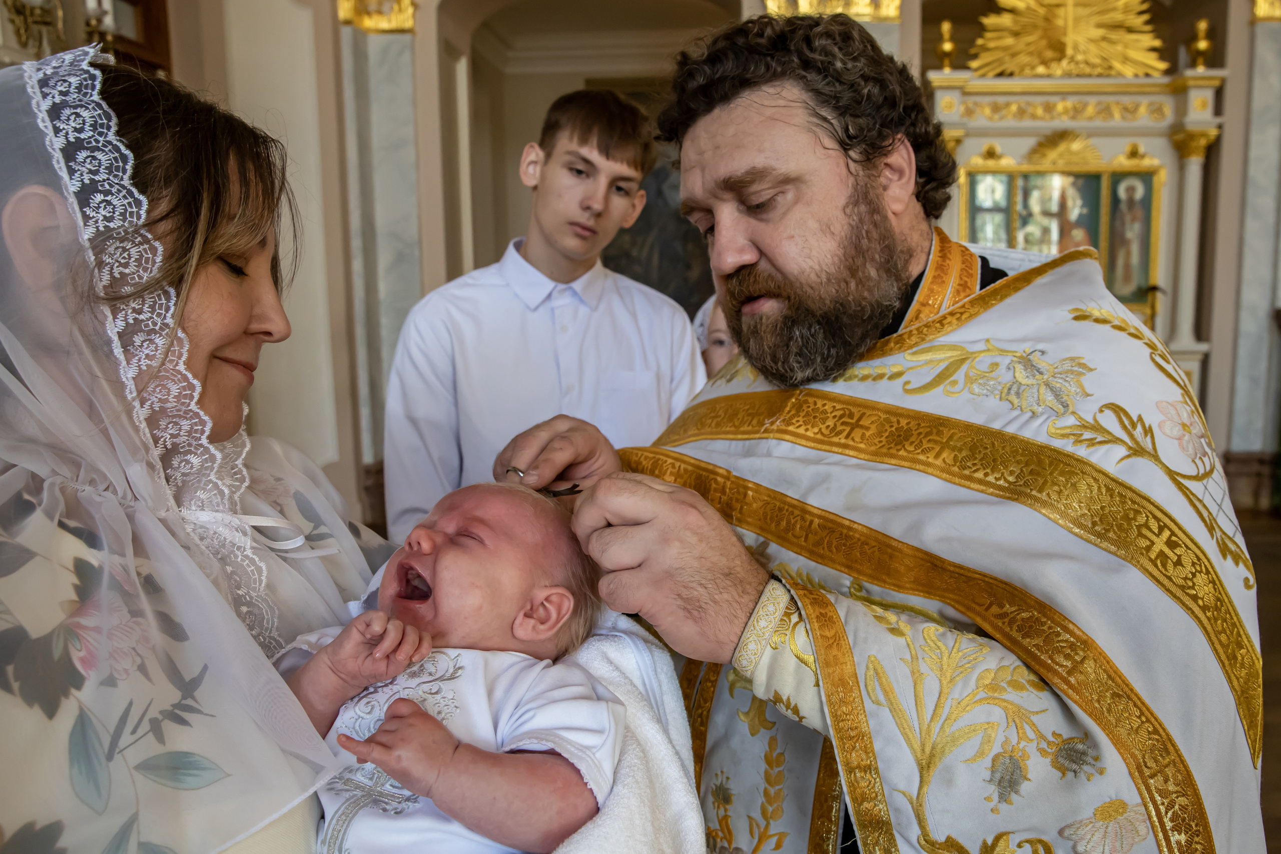Мл. Варвара. Рассказ о Крещении. ФОТОГРАФ РАДОСТИ Фотосессия в студии СПб. Портретный фотограф — Юрий Торлопов