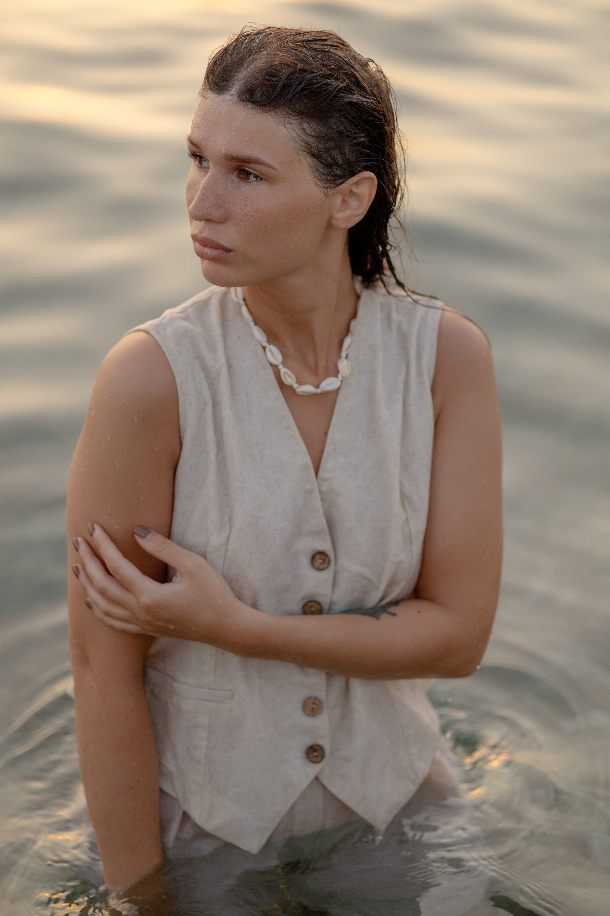 Закат на пляже Метрополь. Семейный и портретный фотограф в Геленджике Любовь Бодрова