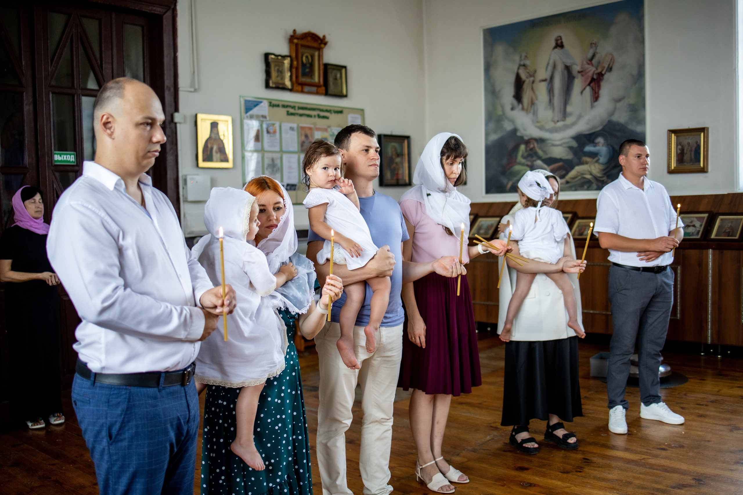 Таинство Крещения Евы, Арины и Дарьи. Фотограф Надежда Лукьянова