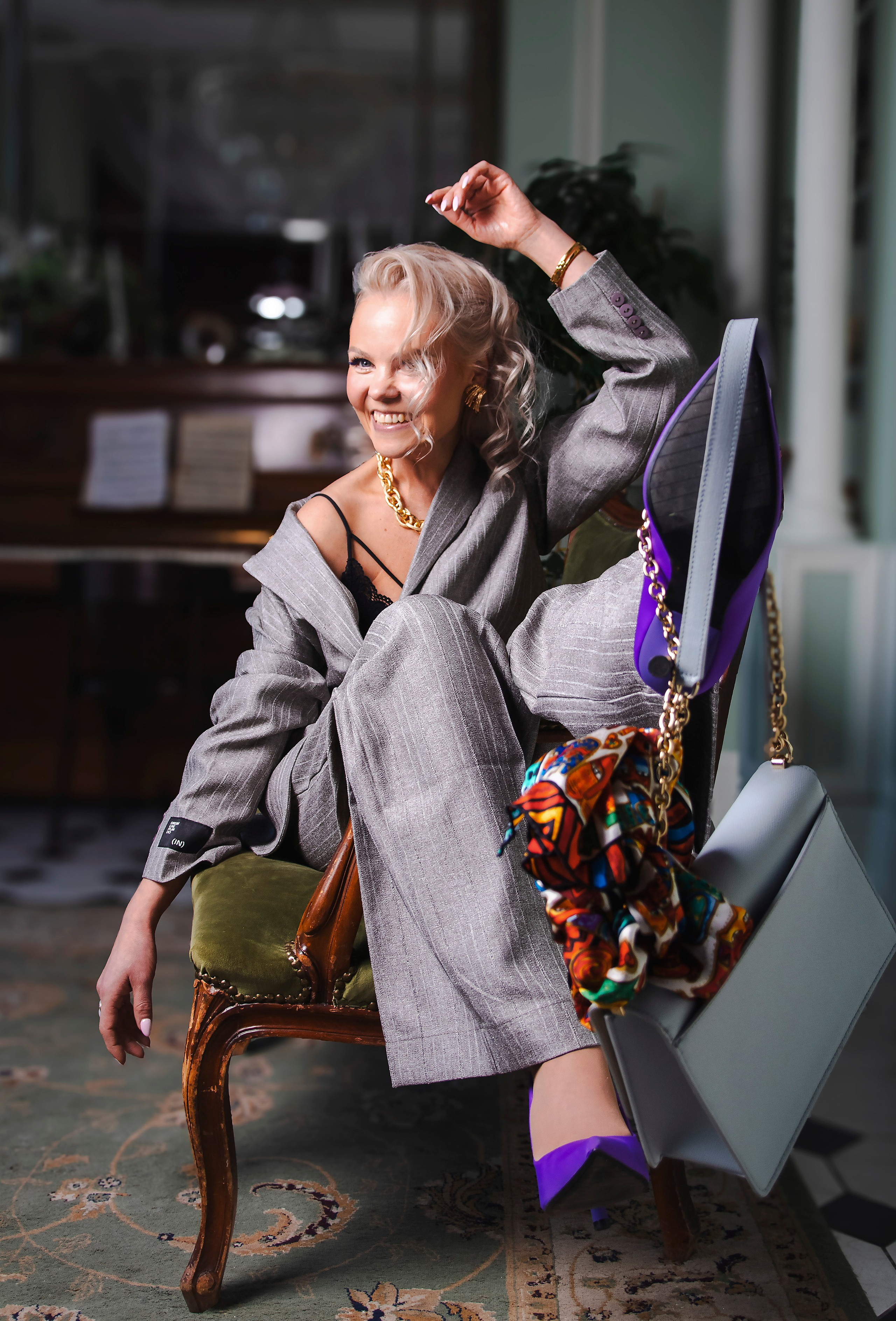 Студийная портретная съемка в журнальном стиле. Портретный фотограф в Санкт-Петербурге Савельева Ольга