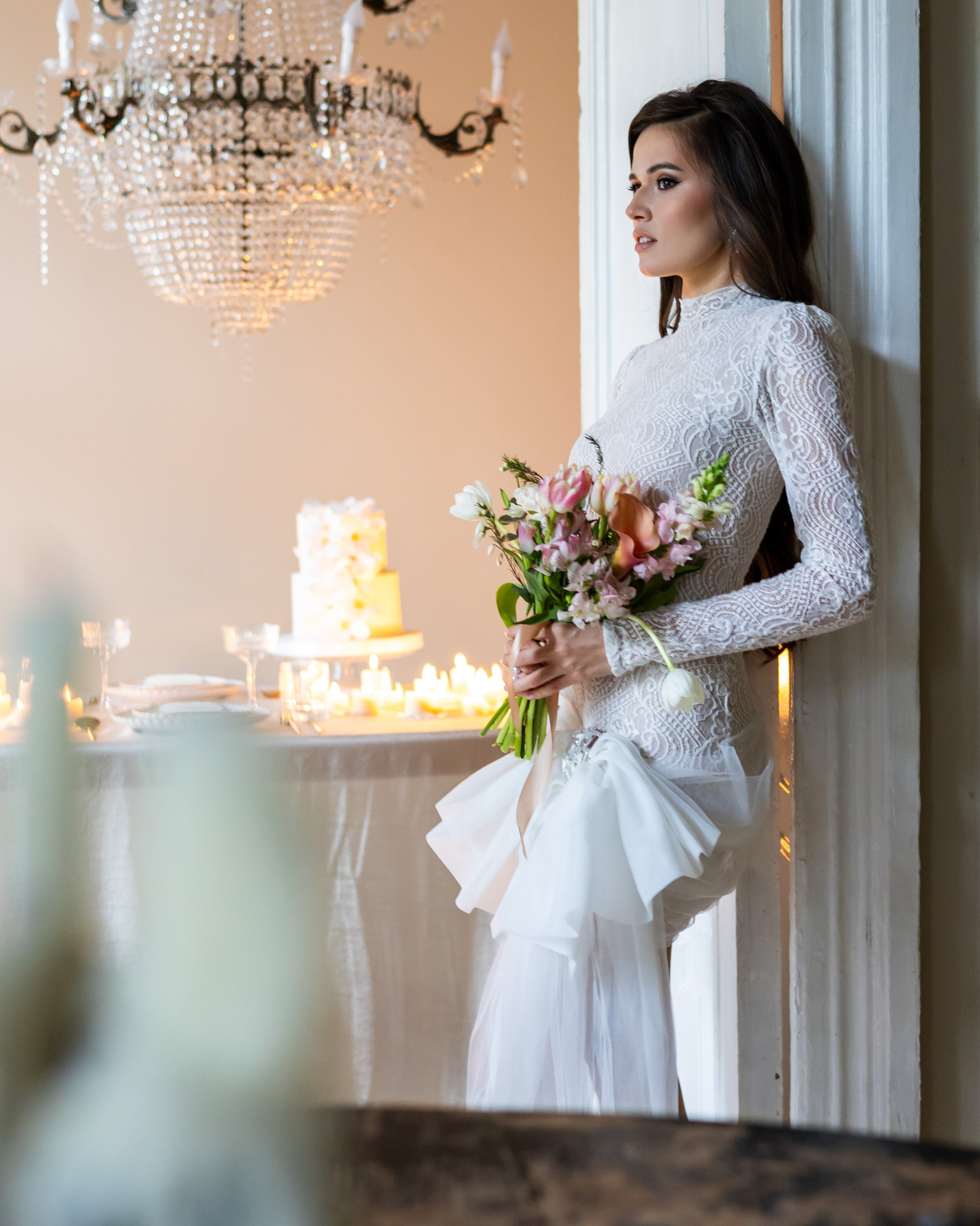 Руслан и Александра. Свадебная фотосессия в студии. Семейный и свадебный фотограф в Москве и области EVGENIA SAVI