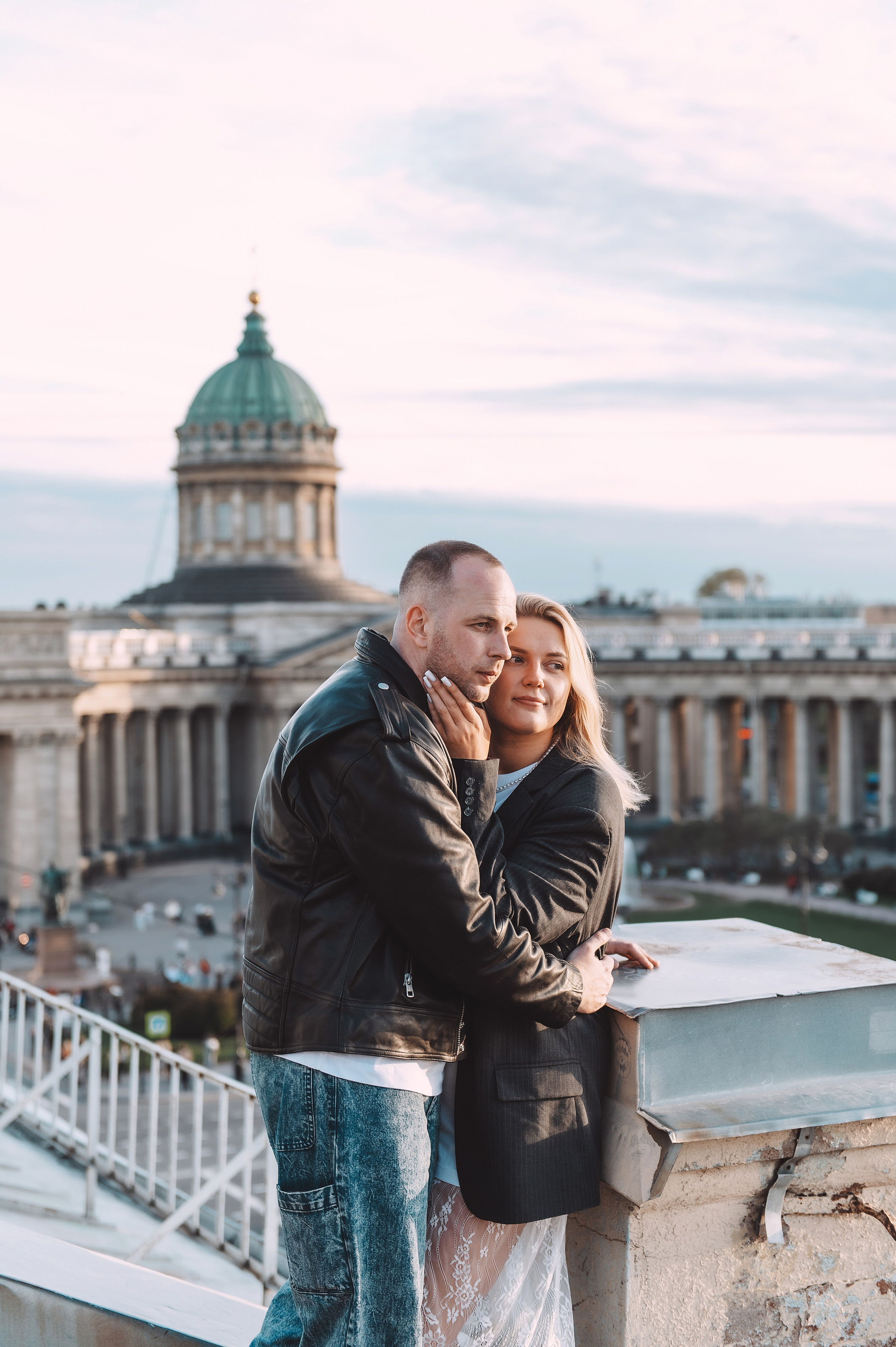 На крыше. Надя и Саша. Свадебный и семейный фотограф в Санкт-Петербурге — Мария Черепанова
