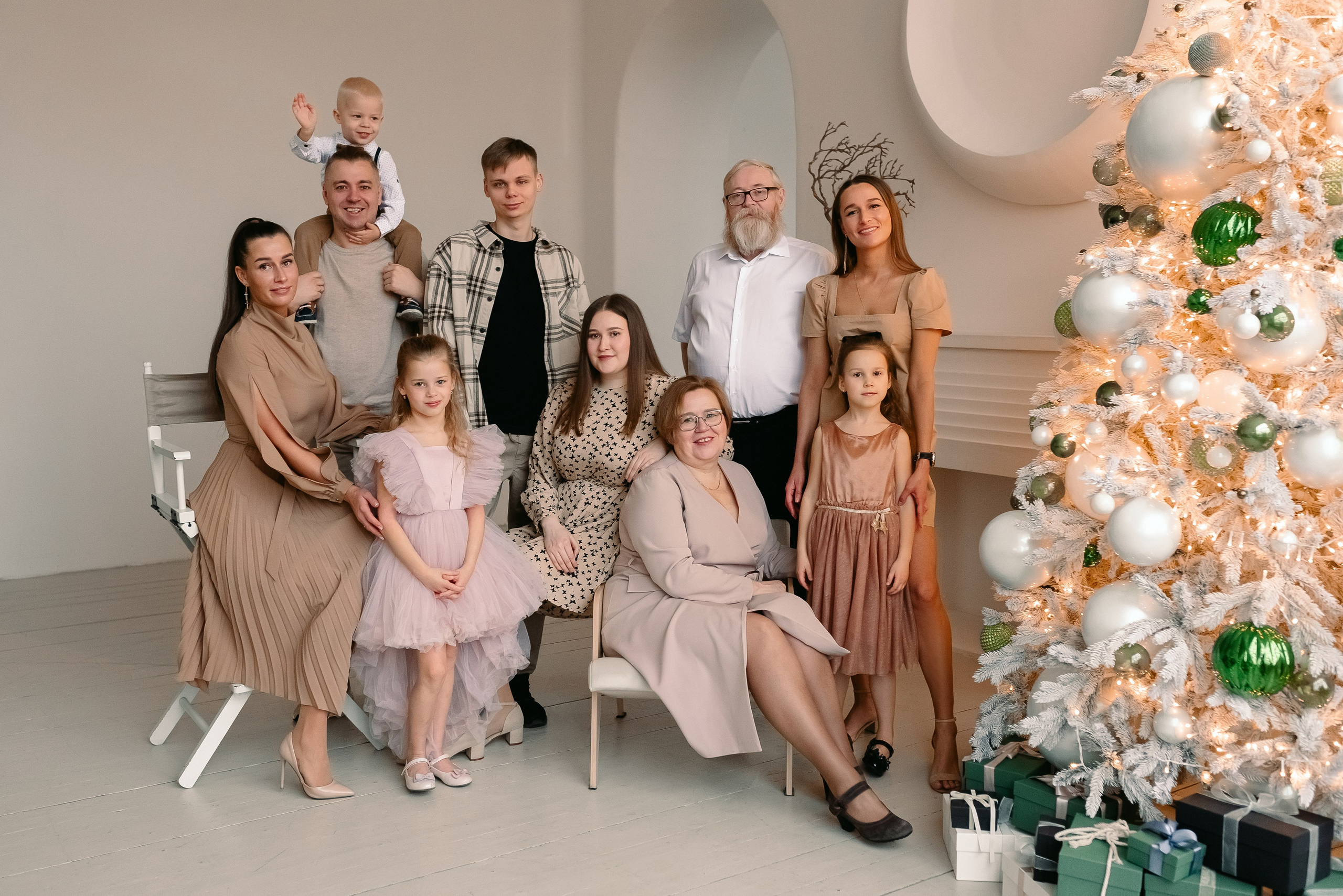 Семейная новогодняя фотосессия. Фотограф Юлия Кондратьева